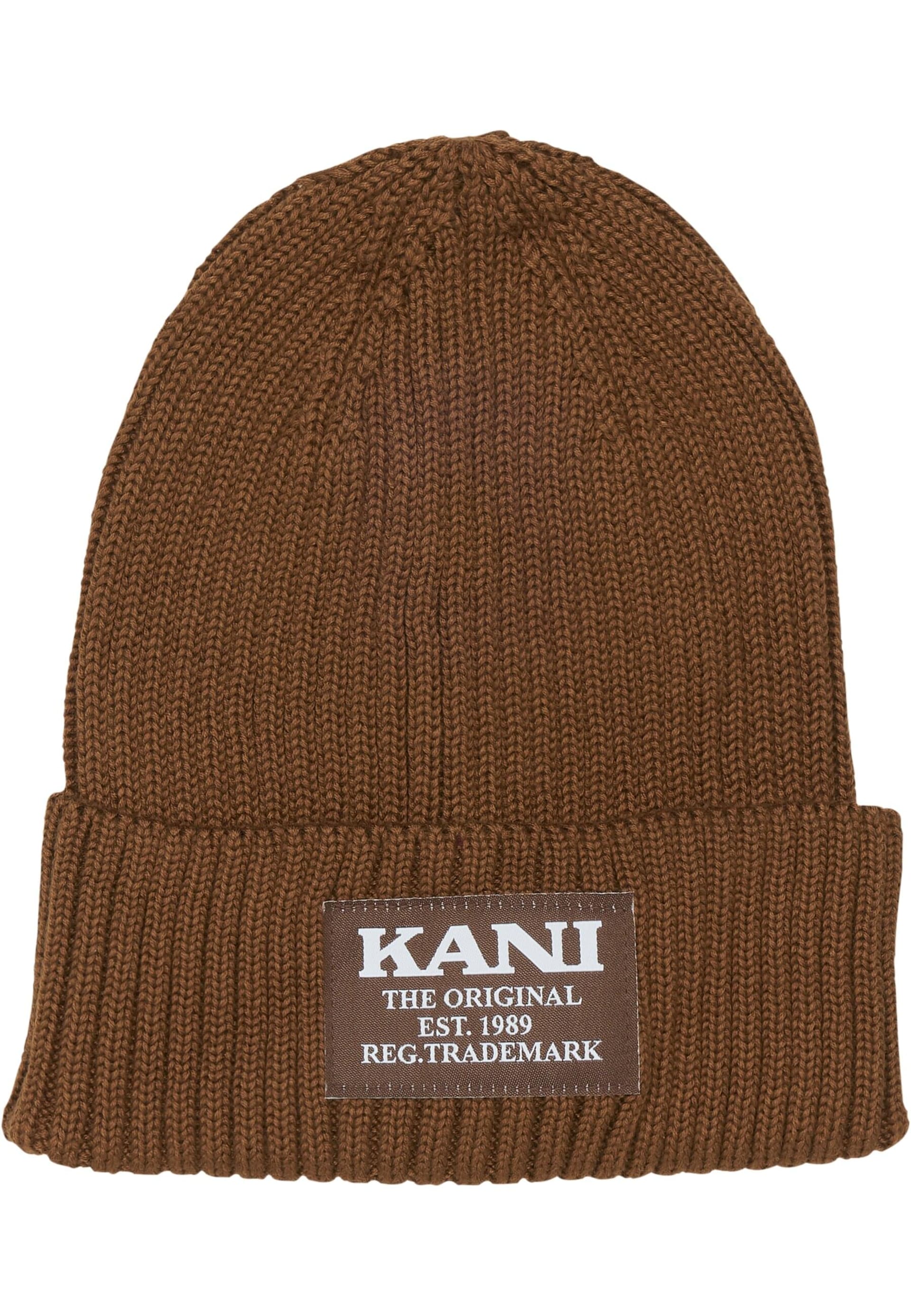 Karl Kani cuff Beanie Woven Retro Classic Beanie Brown Cuff mössor herr – bild 2