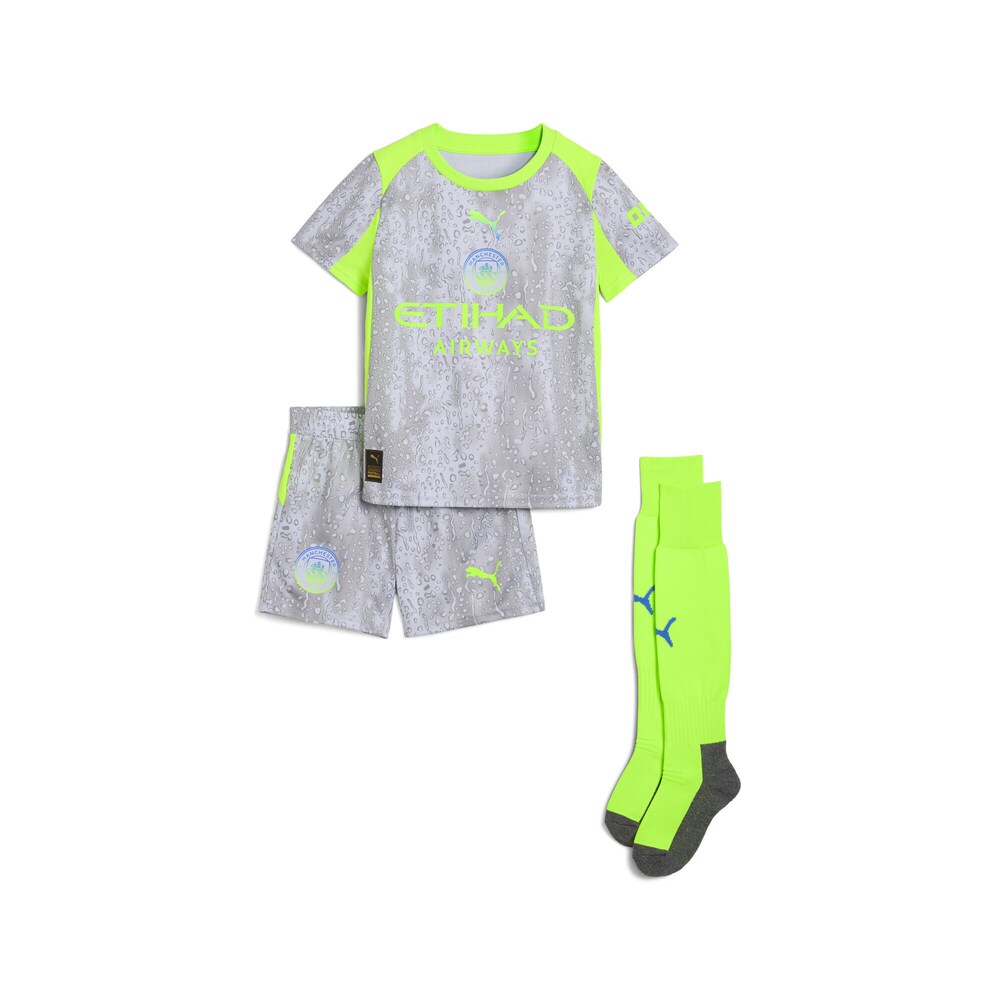 PUMA Trainingsanzug Jungen Größe 110 rauchblau / dunkelgrau / hellgrün / schwarz