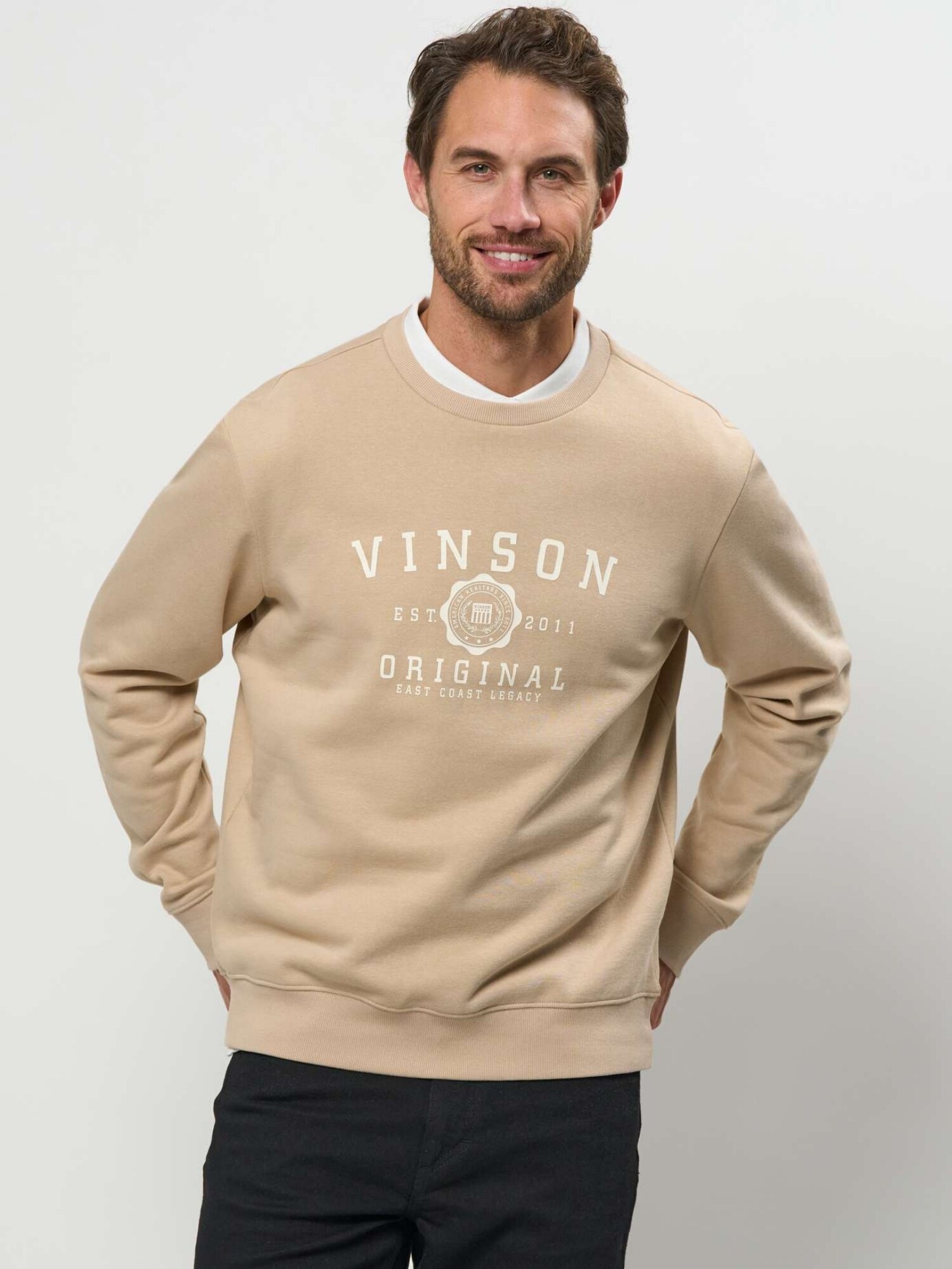 VINSON Pulover 'VMToke'  bej