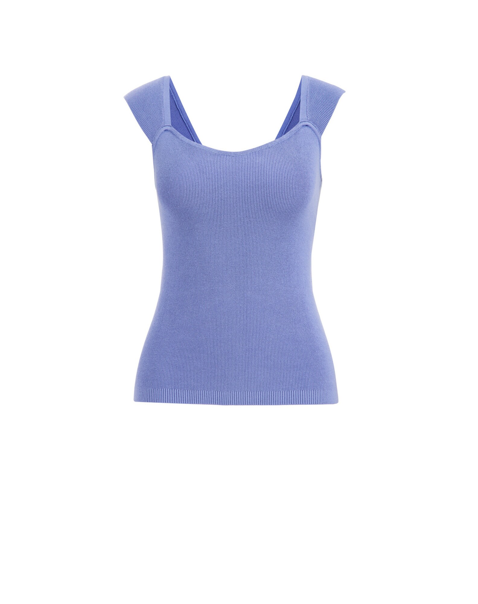 WE Fashion Vyšívaný top  modrofialová