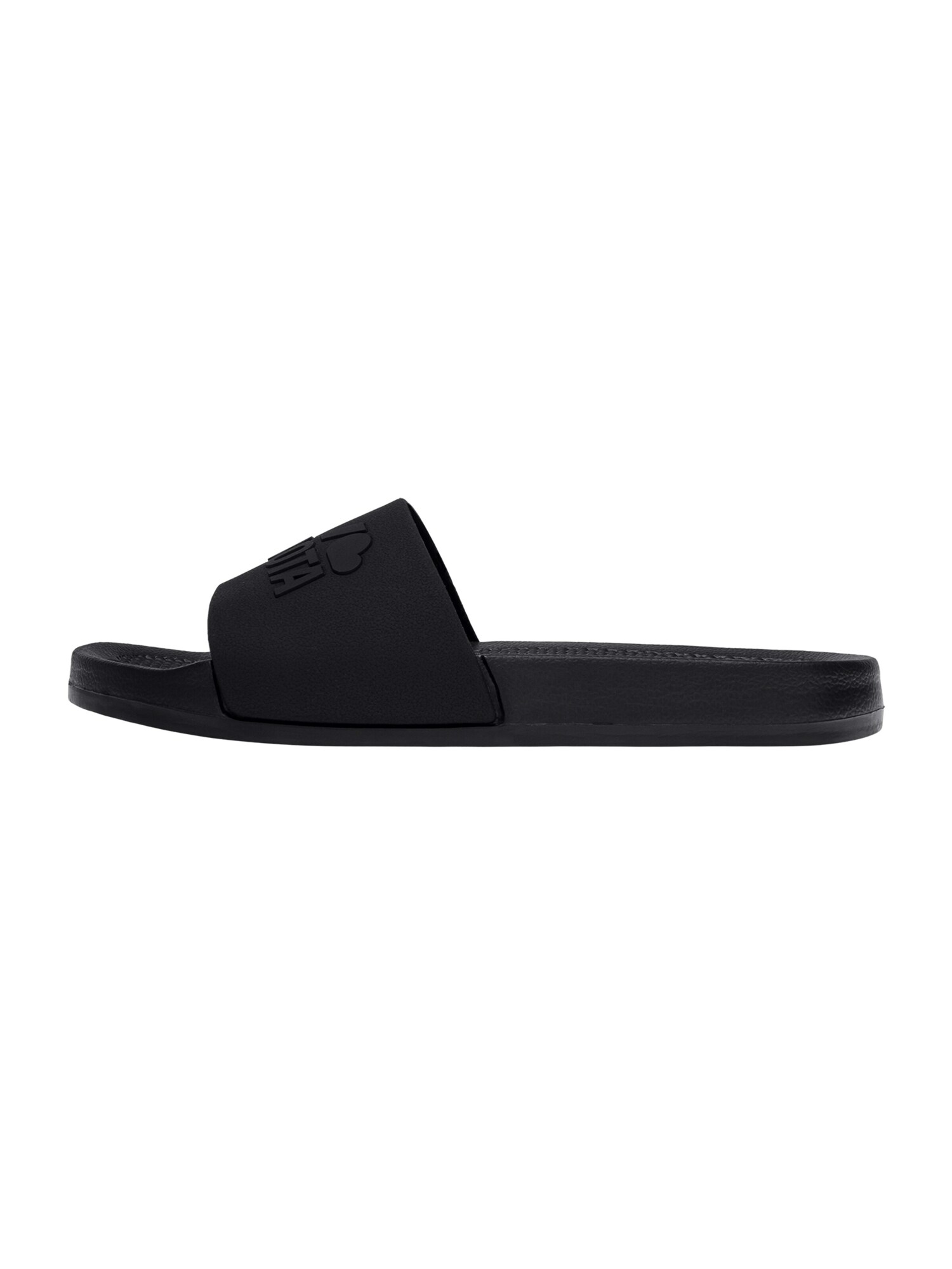 Kubota Strand- badschoen ' Men's Slip-On Dark Green Basic Plain Pool Slides' zwart