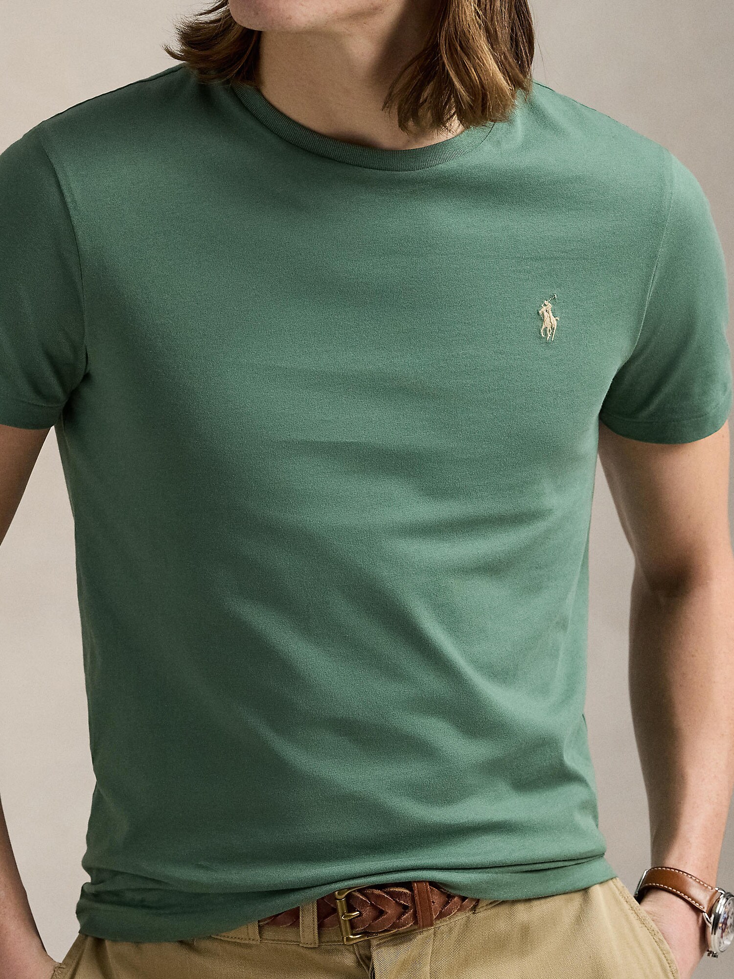 Polo Ralph Lauren Tričko smaragdová (obrázok 5)