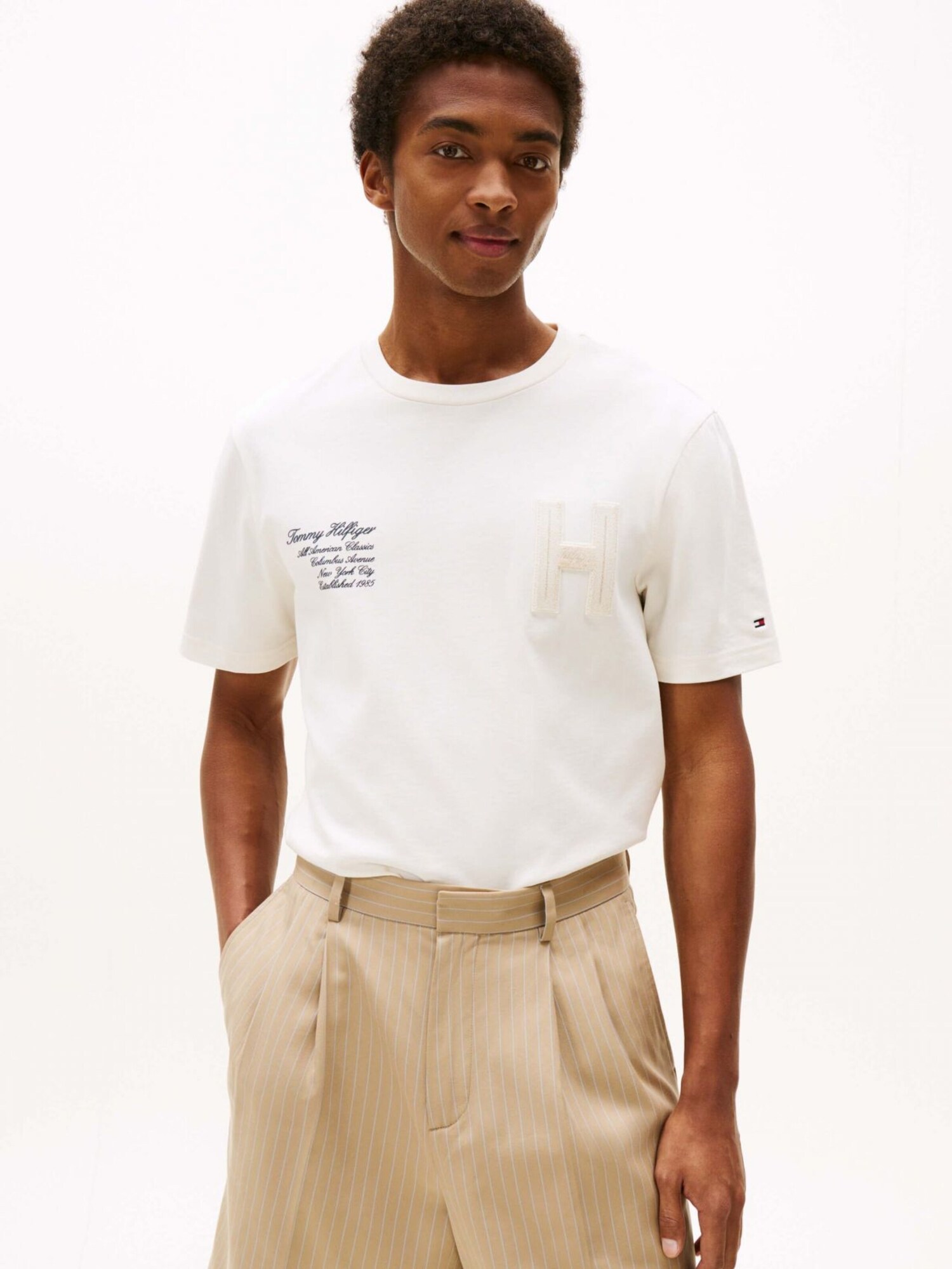 TOMMY HILFIGER Camiseta  beige