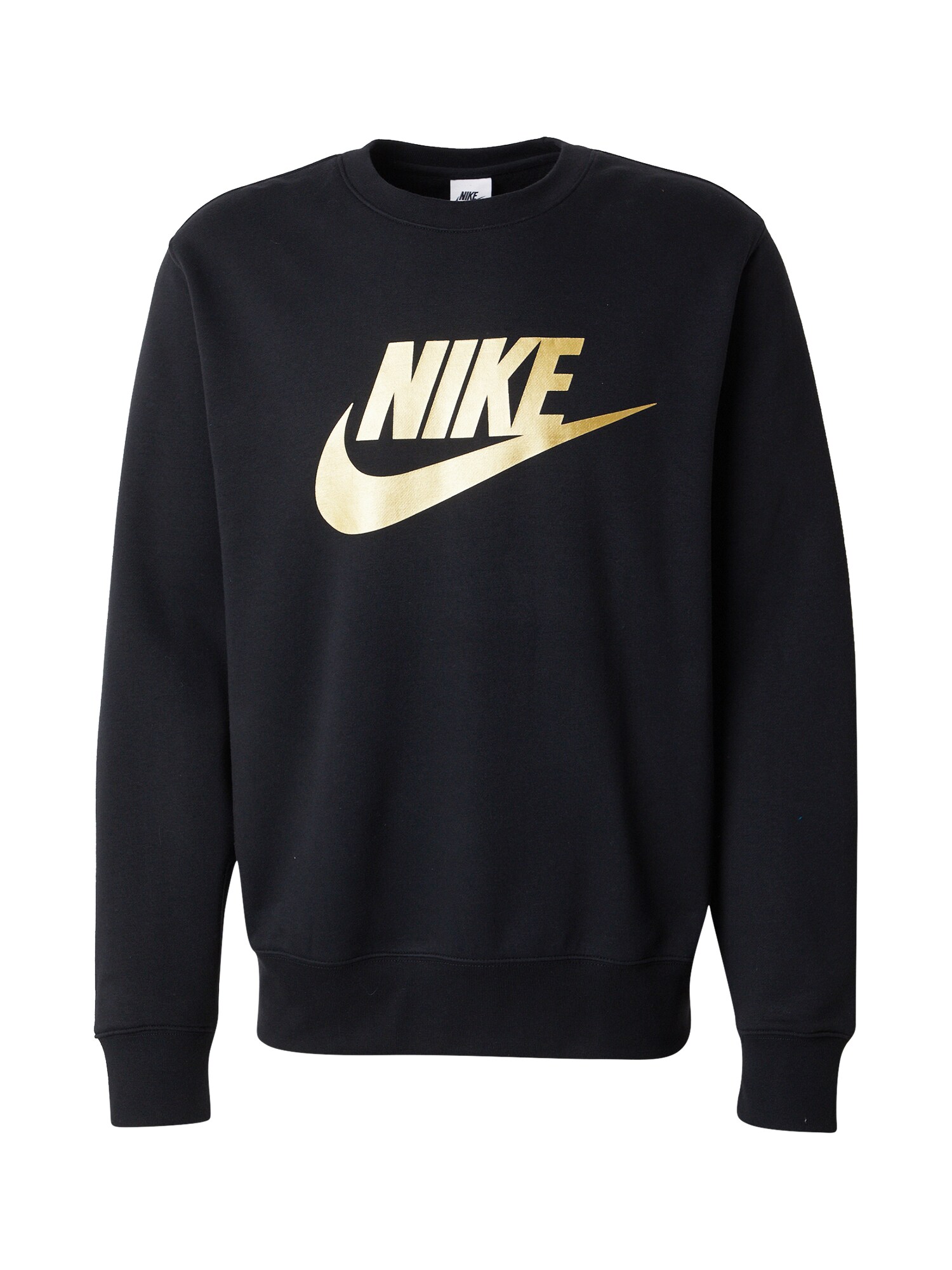 Nike Sportswear Bluză de molton 'CLUB'  galben deschis / negru