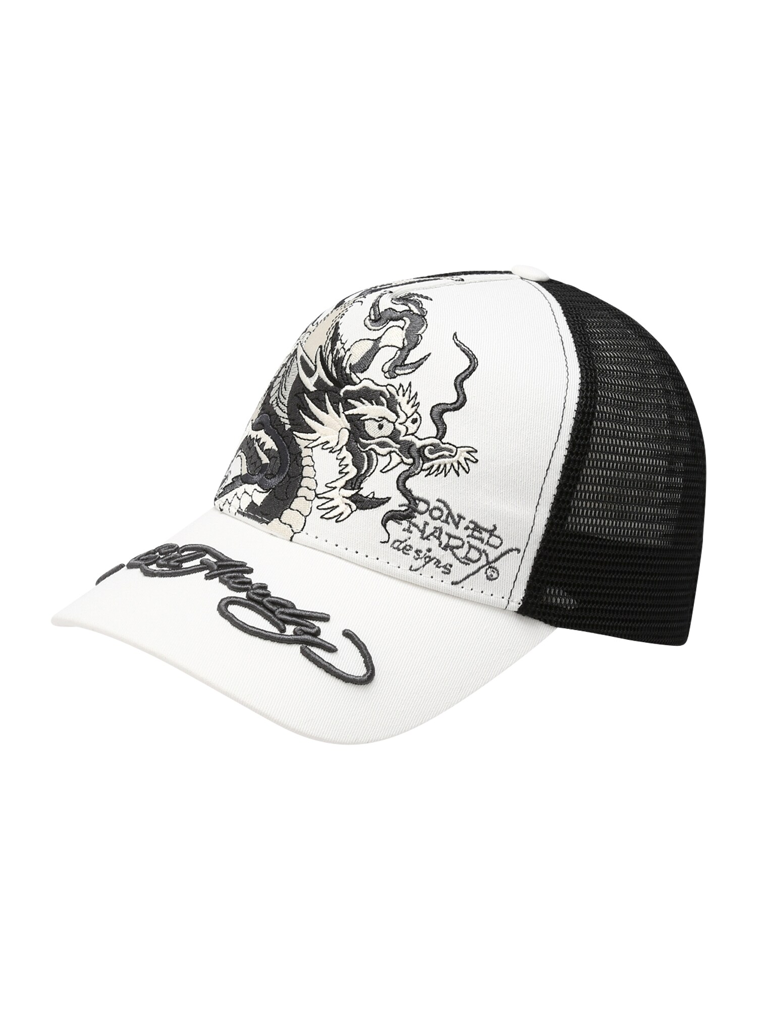 Ed Hardy Čiapka tmavosivá / čierna / biela