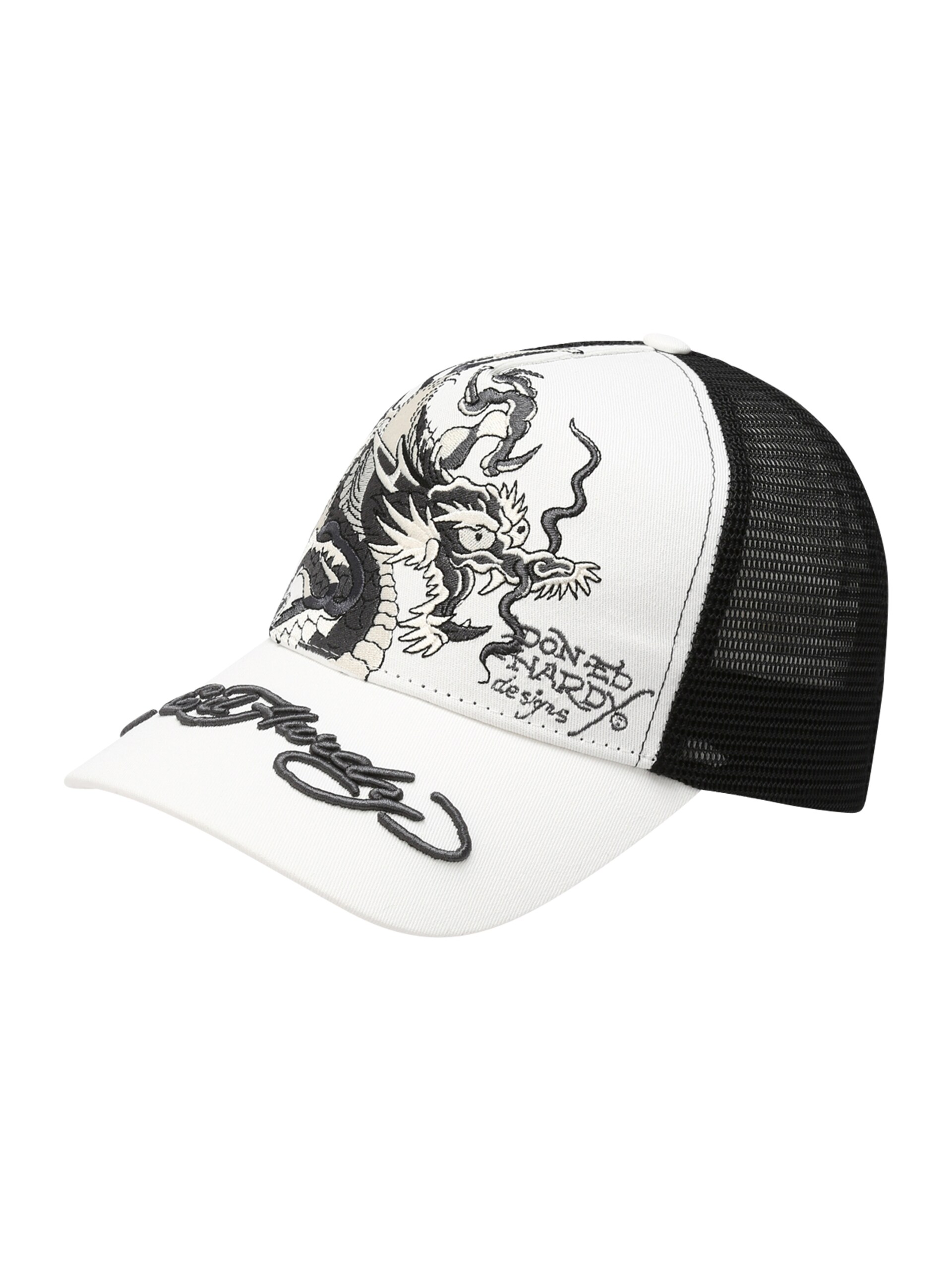 Ed Hardy Svart trucker Keps Mono Giant Dragon Black/Black A-Frame Trucker dam – bild 2