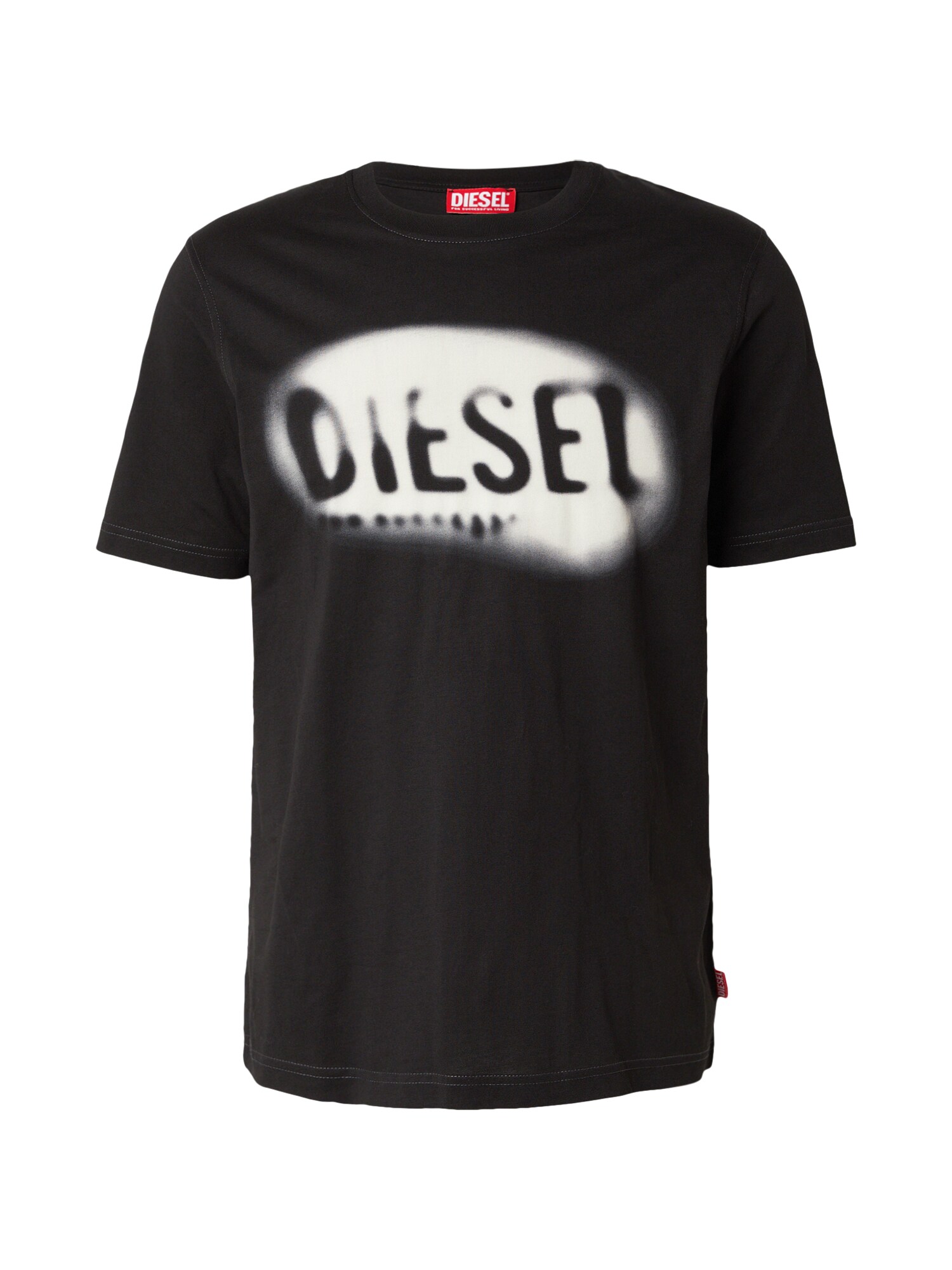 DIESEL Tricou T-ADJUST-V2  negru / alb