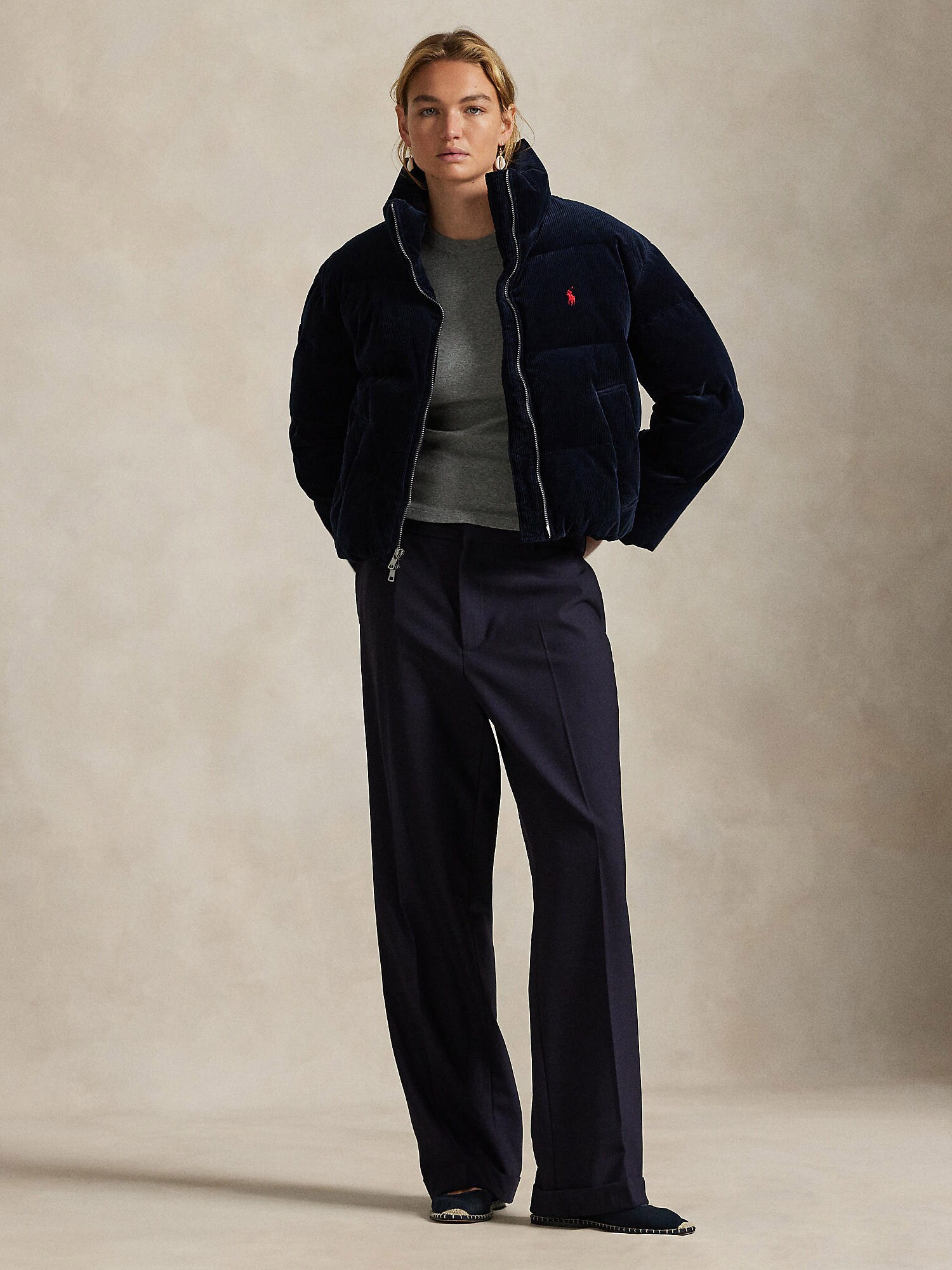 Polo Ralph Lauren Zimná bunda námornícka modrá (obrázok 4)