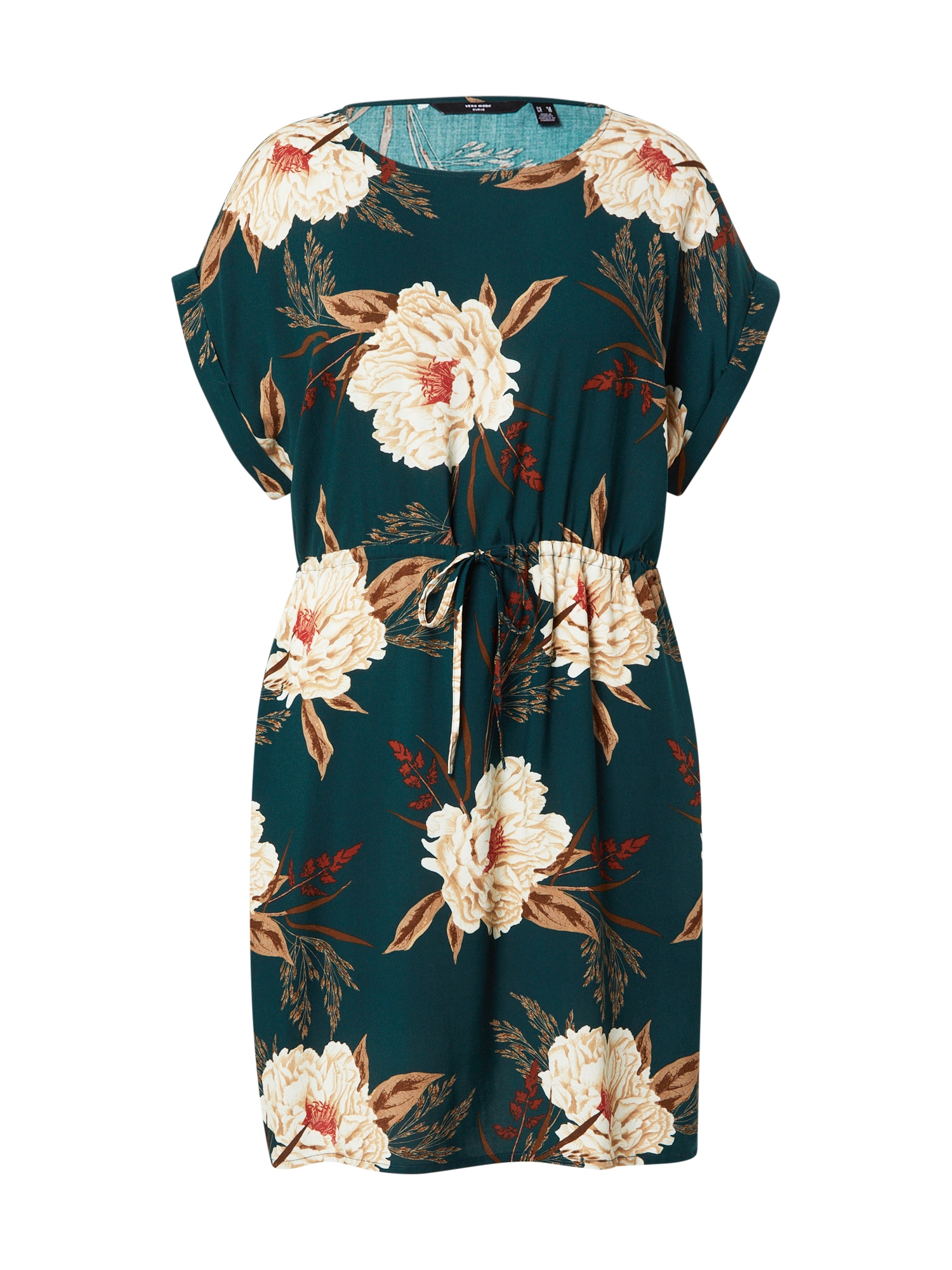 Vero Moda Curve Ruha 'VMCEASY JOY'  gitt / sötétzöld / sötét narancssárga / fehér akciós termékkép 1