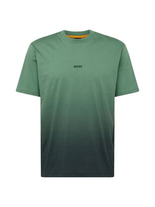 Boss Shirt ‘Te_Gradient’ Groen / Donkergroen / Oranje