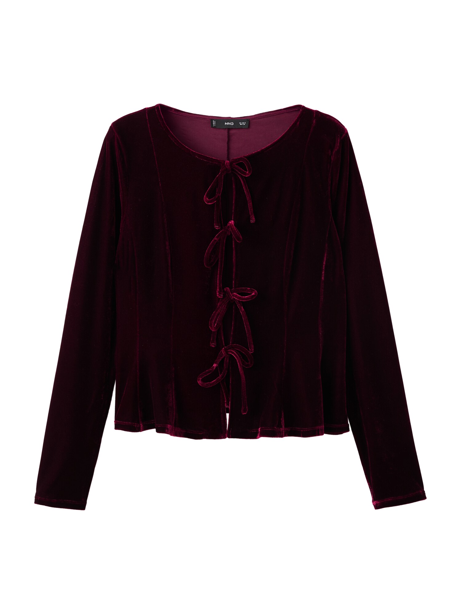 MANGO Bluză XARANJA  roșu bordeaux
