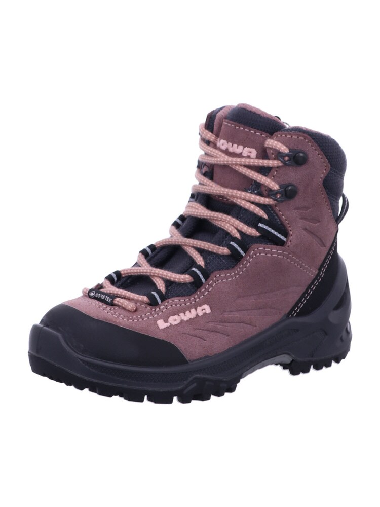 LOWA Boots 'Cadin' Jungen Größe 28 rosa / rotviolett / schwarz