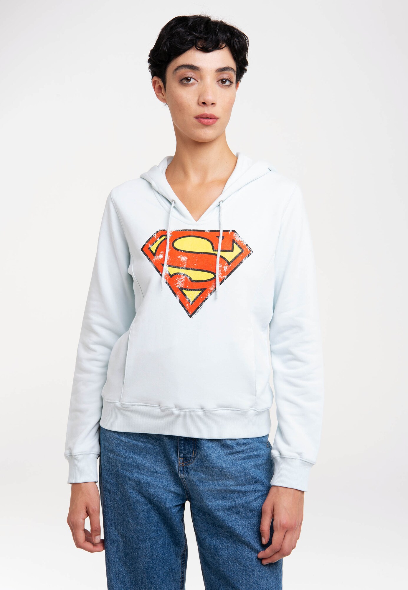 Thumbnail - LOGOSHIRT Kapuzensweatshirt DC Comics - Superman