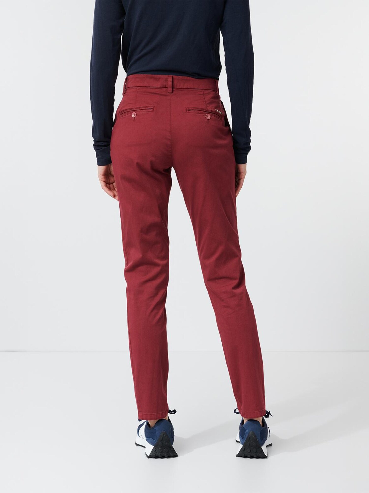 W. Wegener Pantaloni chino 'Chiva 8500' borgogna