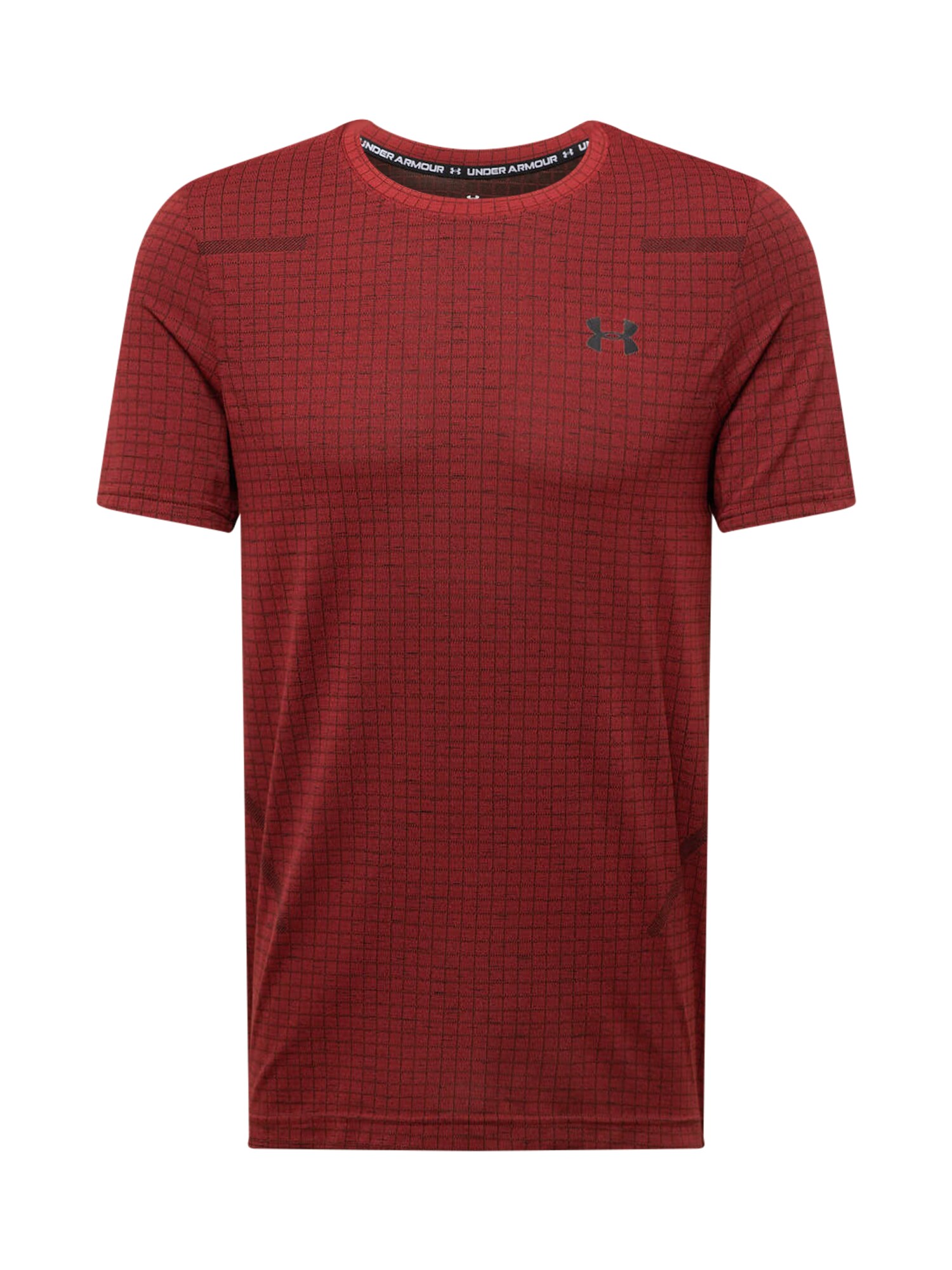 UNDER ARMOUR Funkčné tričko 'Grid'  tmavooranžová / čierna