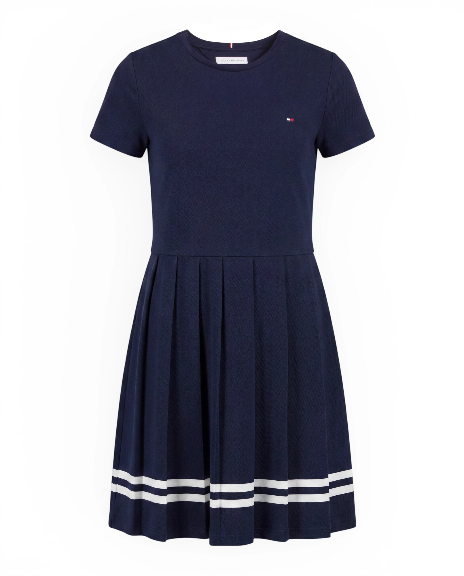 TOMMY HILFIGER Rochie albastru închis / alb