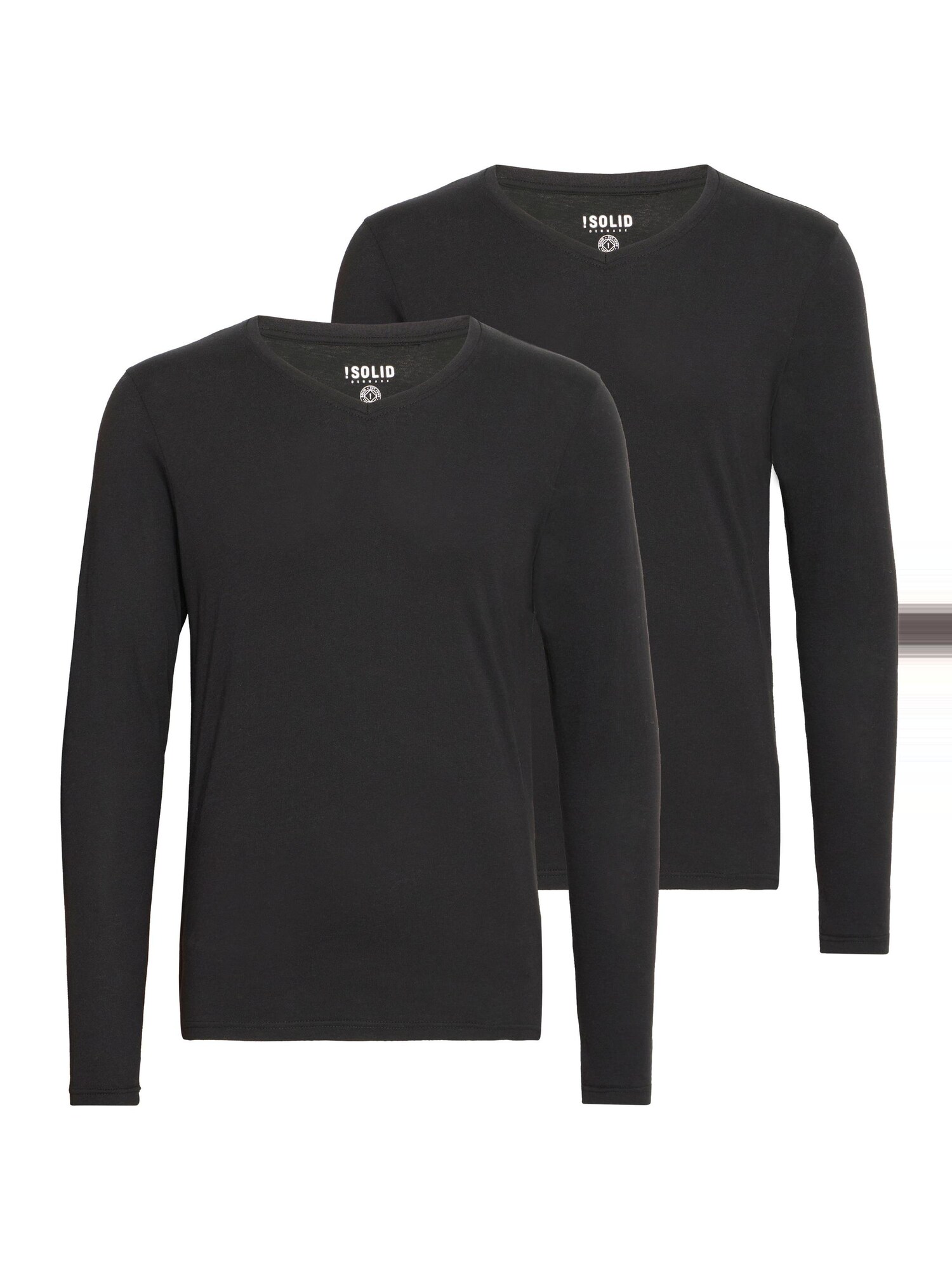 Solid Camiseta 'Basil' negro