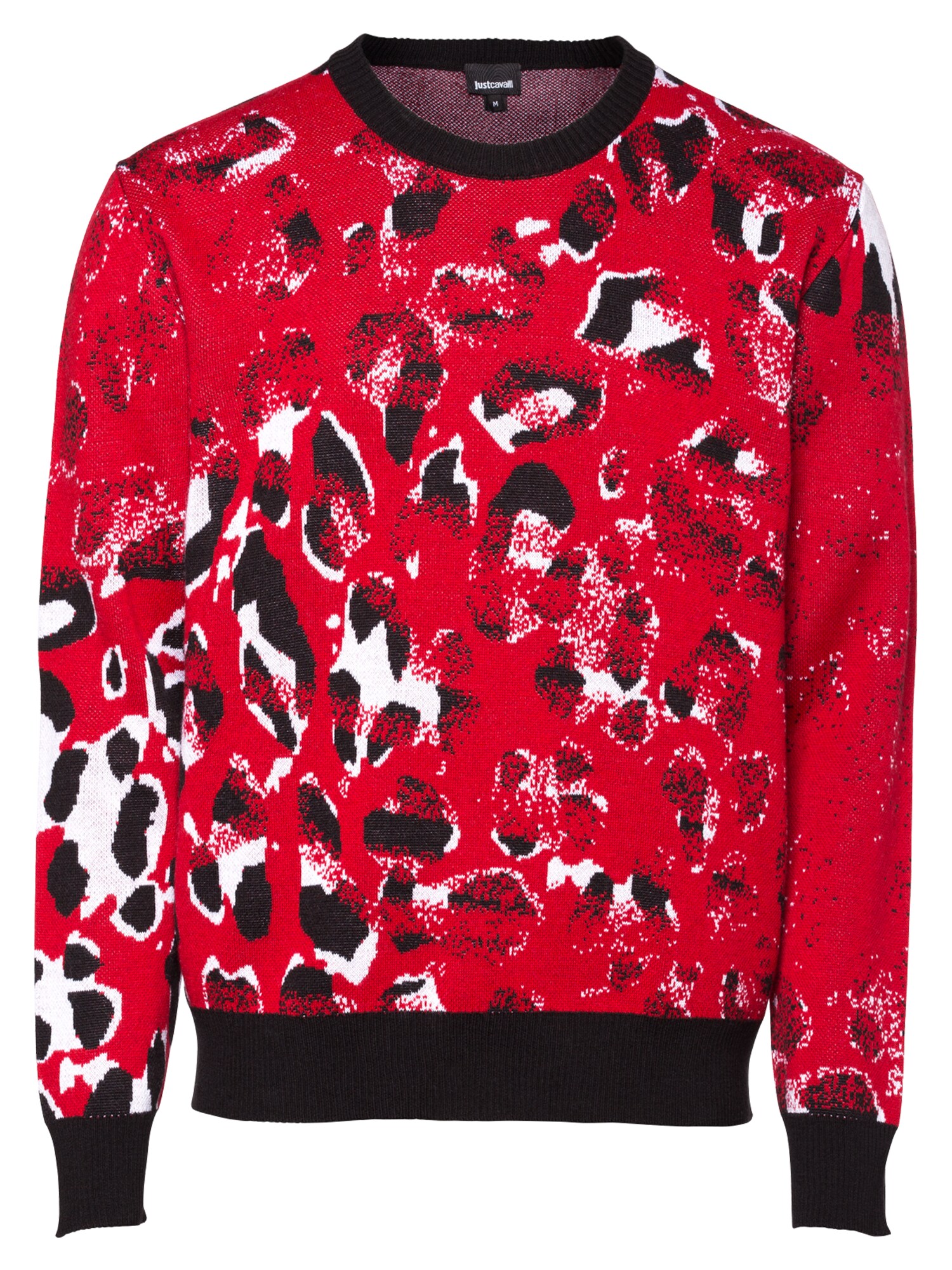 Just Cavalli Megztinis  raudona / balta / juoda