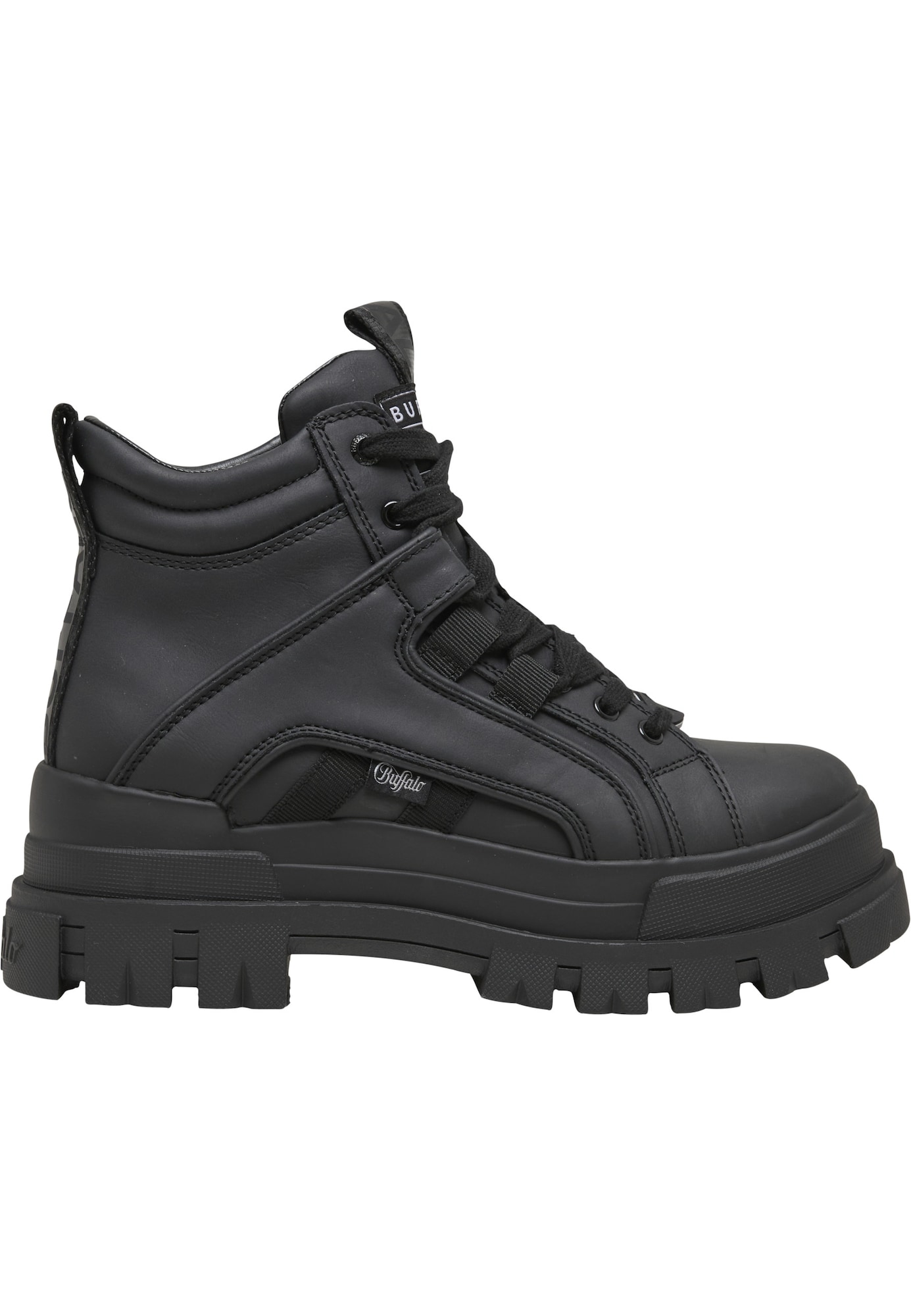 BUFFALO Botines con cordones 'Aspha'  negro