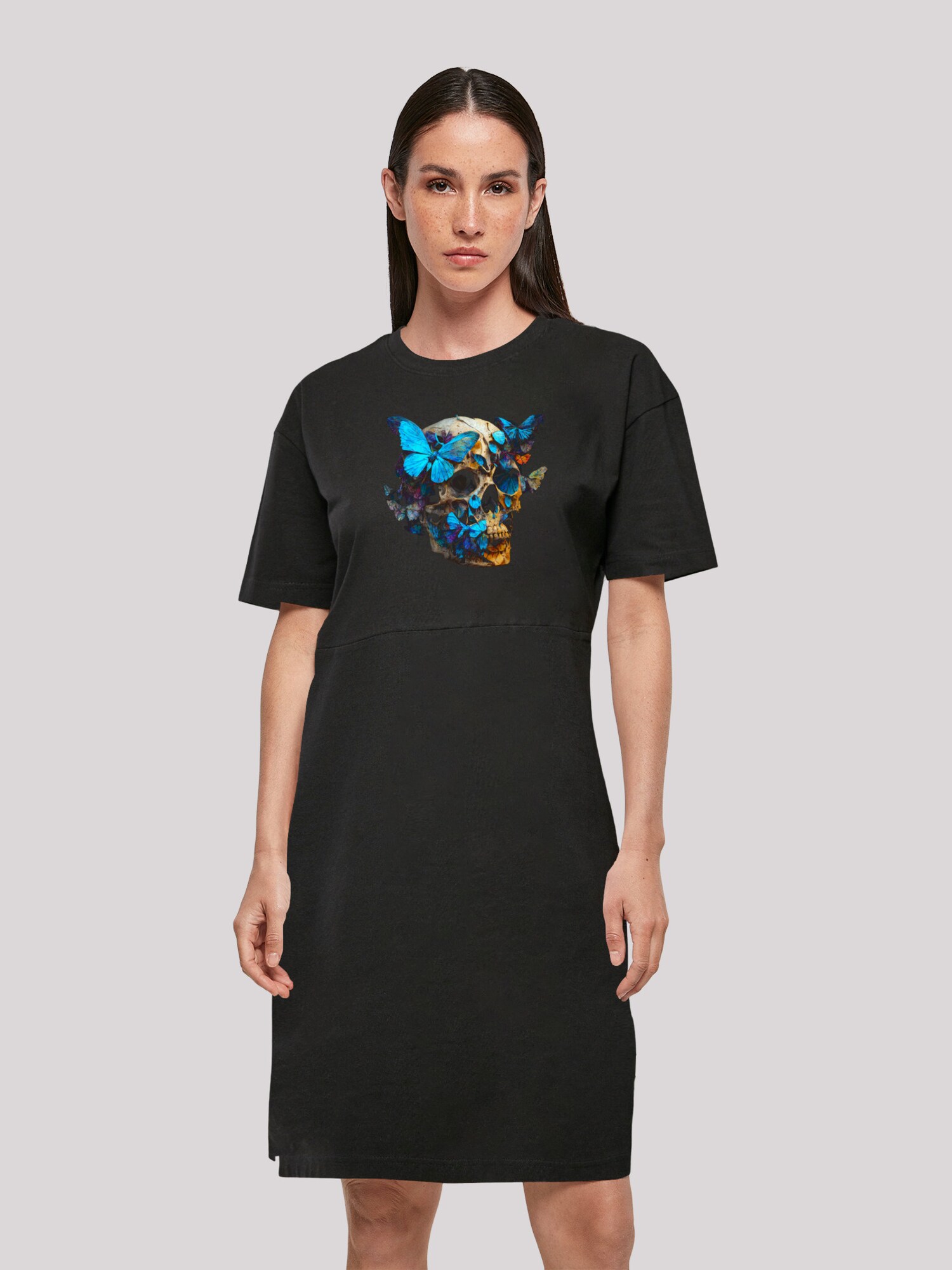 Thumbnail - F4NT4STIC Kleid Skull and butterflies
