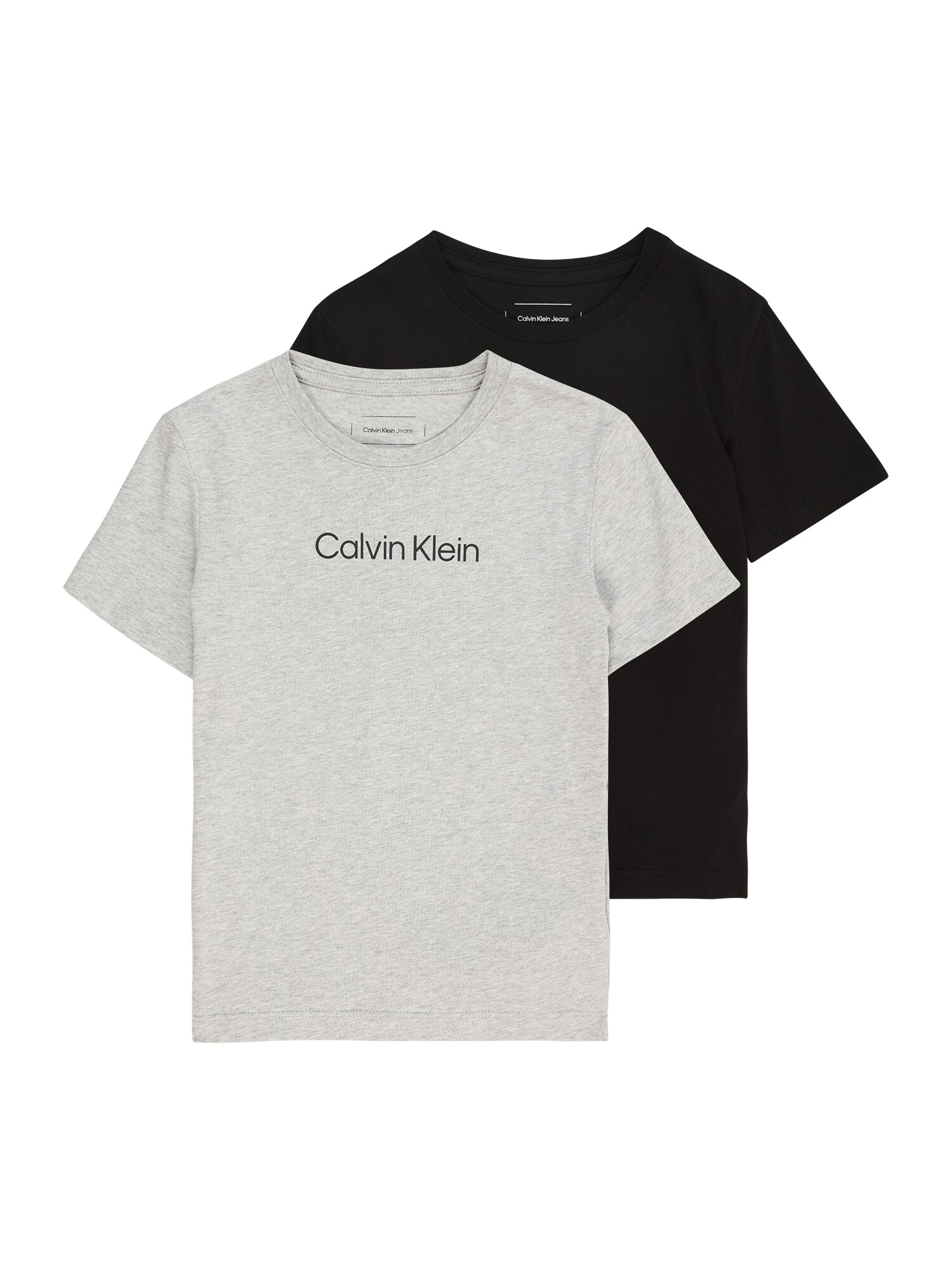 Calvin Klein Jeans Tričko 'INSTITUTIONAL'  sivá / čierna