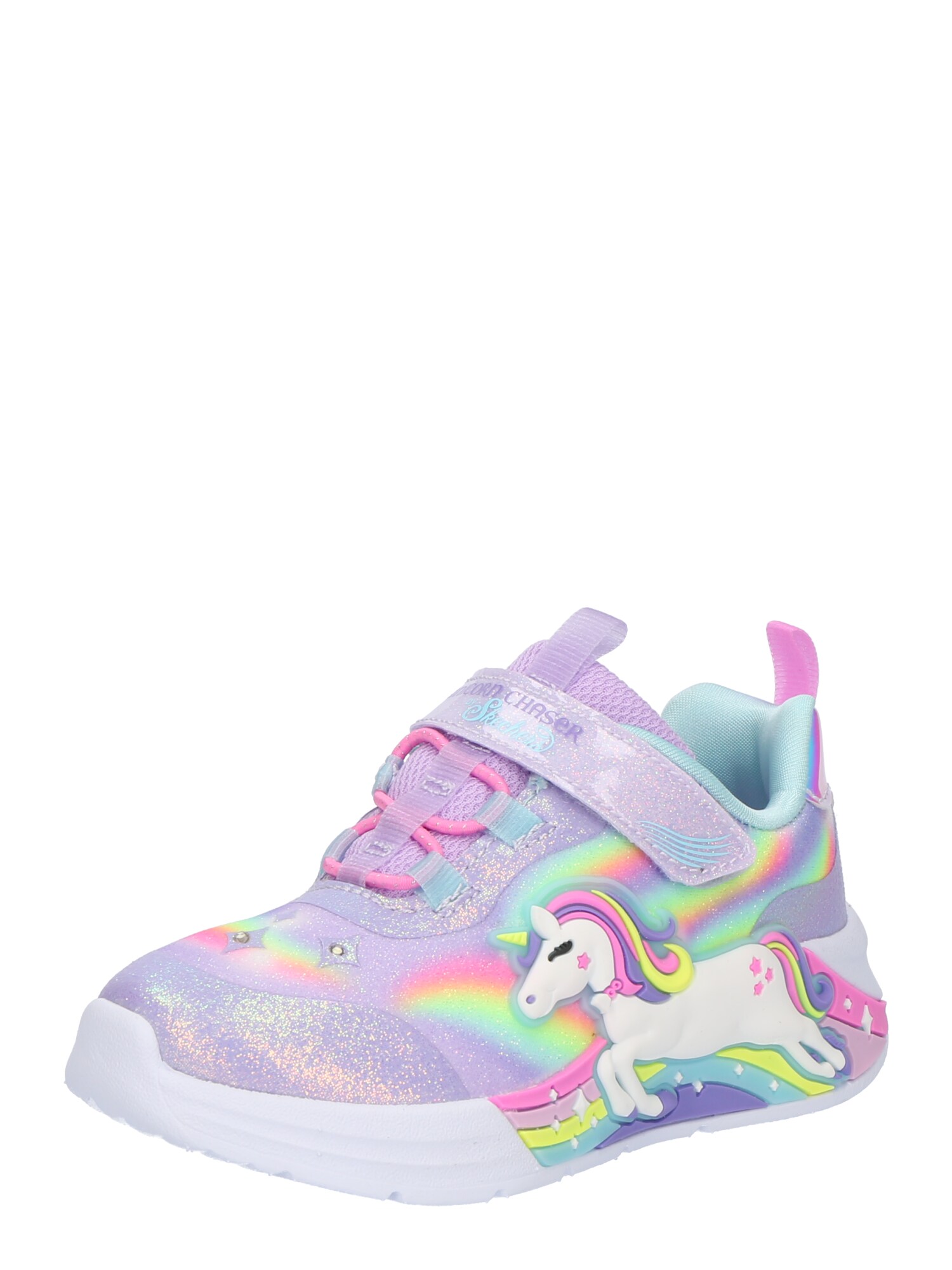 SKECHERS Tenisky 'UNICORN CHASER'  žltá / levanduľová / tmavofialová / biela