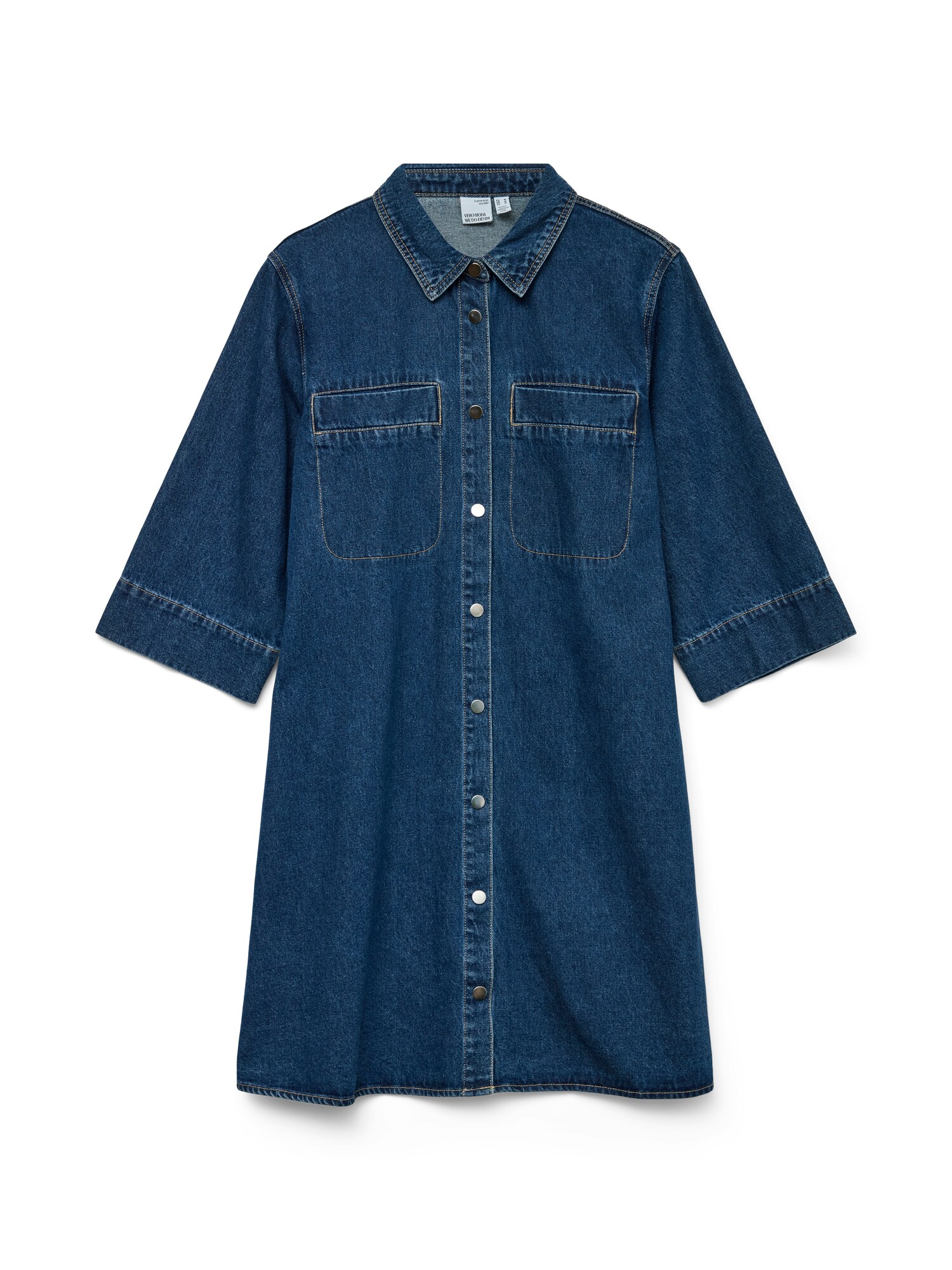 VERO MODA Rochie tip bluză VMMIGGA  albastru denim