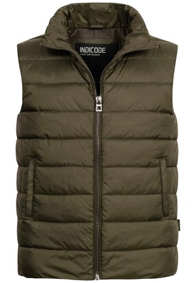 INDICODE JEANS Bodywarmer ‘Gibbon’ Kaki