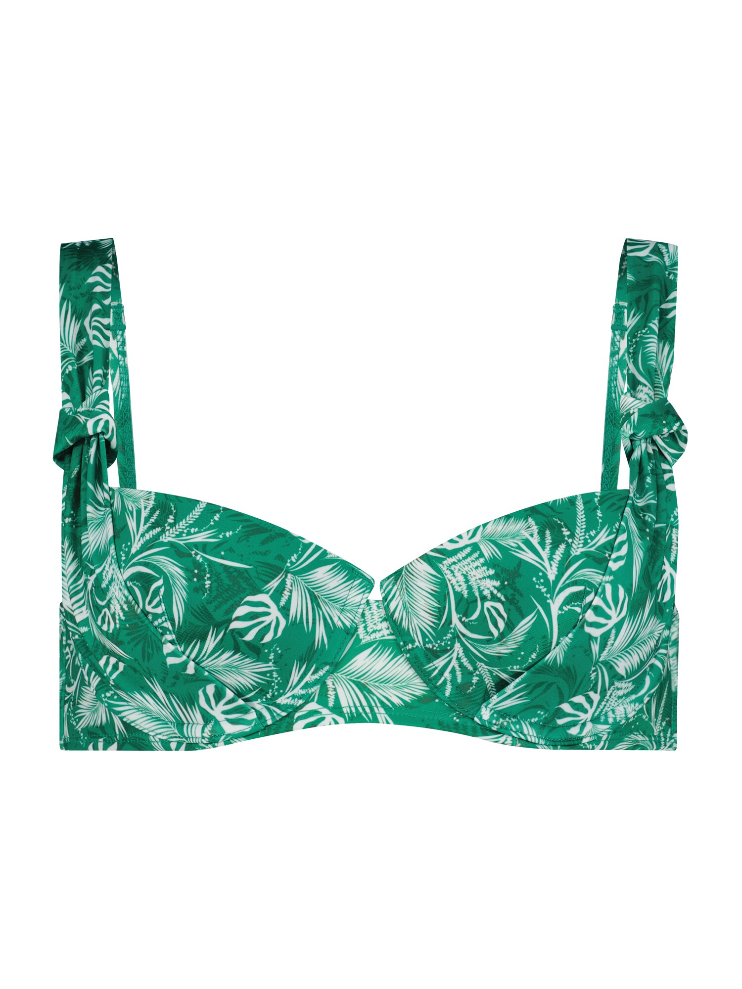 Hunkemöller Bikini felső 'Bermuda'  zöld / fehér akciós termékkép 1