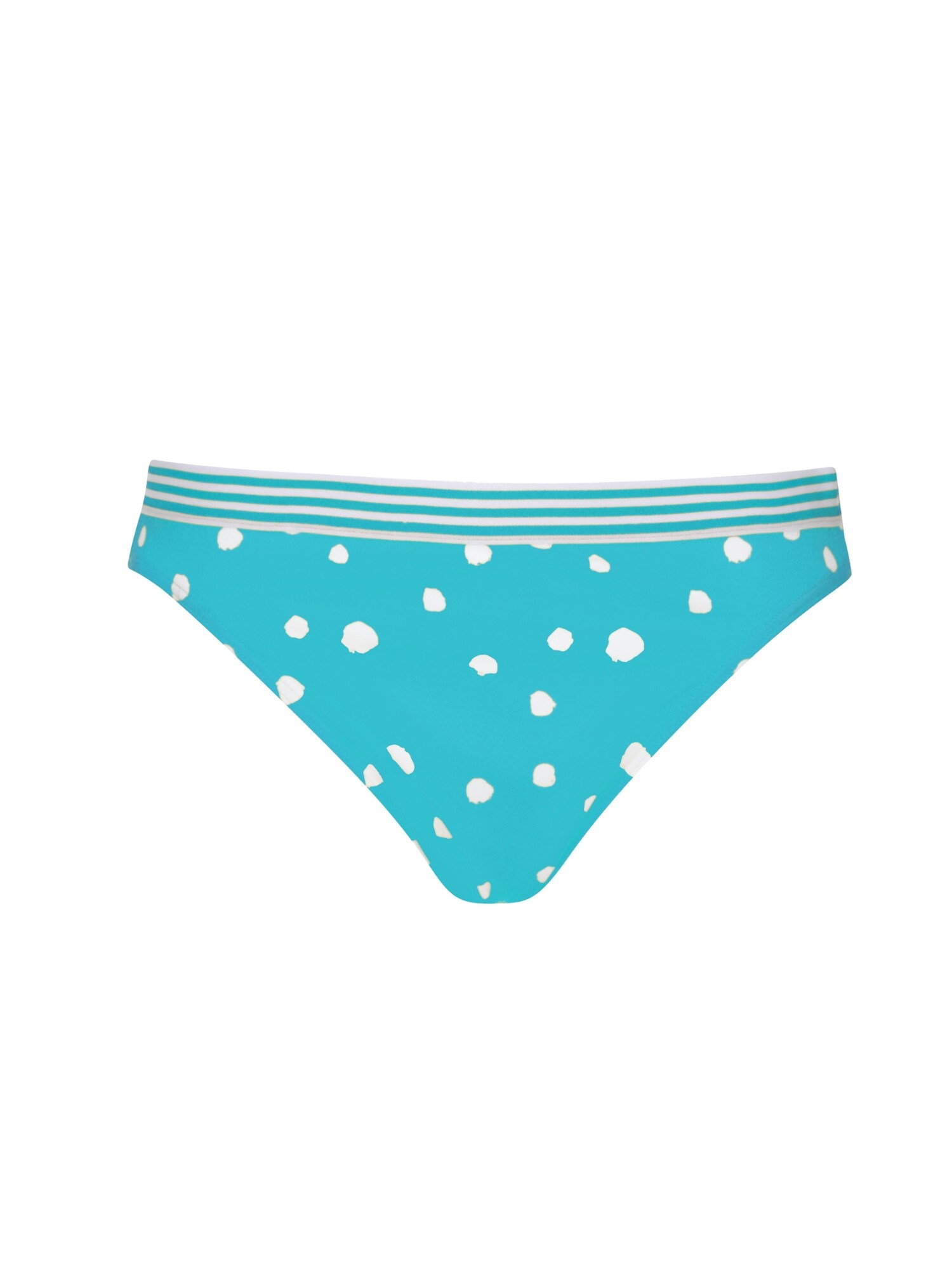 VIVID Slip costum de baie  turcoaz / alb natural