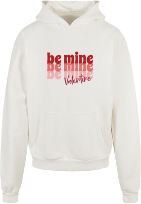 Merchcode Sweatshirt ‘Valentines Day – Be Mine’ Rood / Pastelrood / Wit