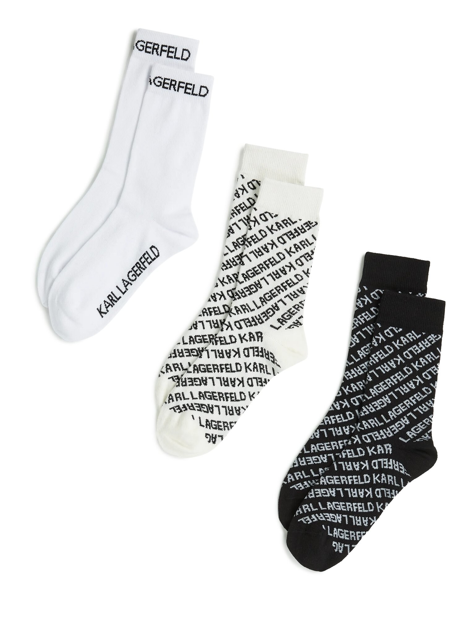 Karl Lagerfeld Čarape ' Socken mit Allover-Logo – 3er-Pack ' miks boja