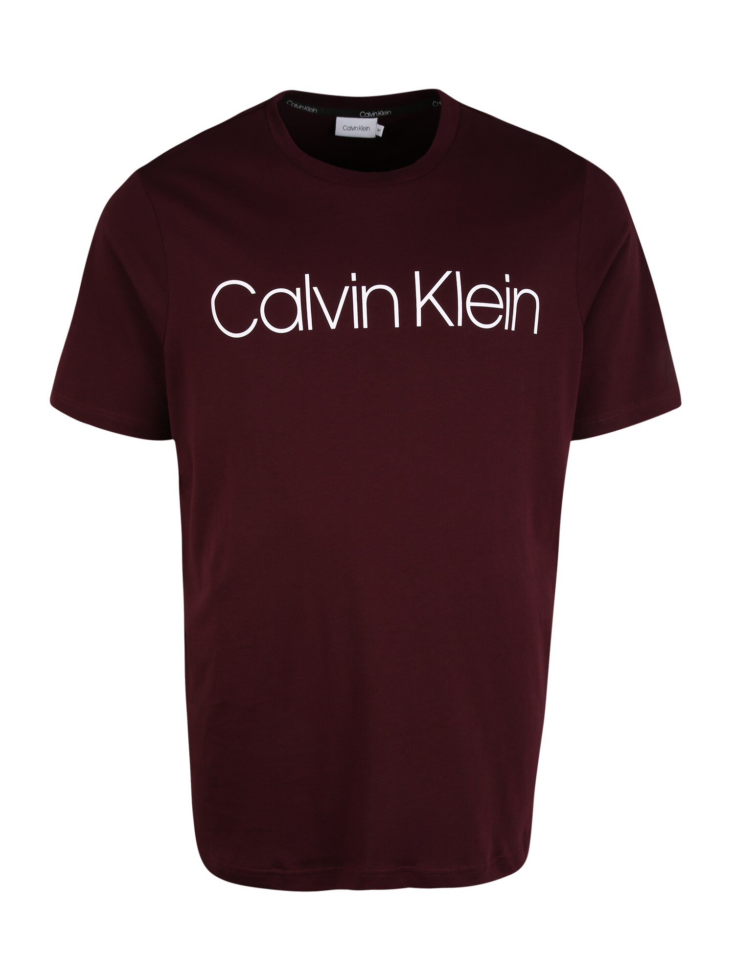 Calvin Klein Marškinėliai  vyšninė spalva / balta