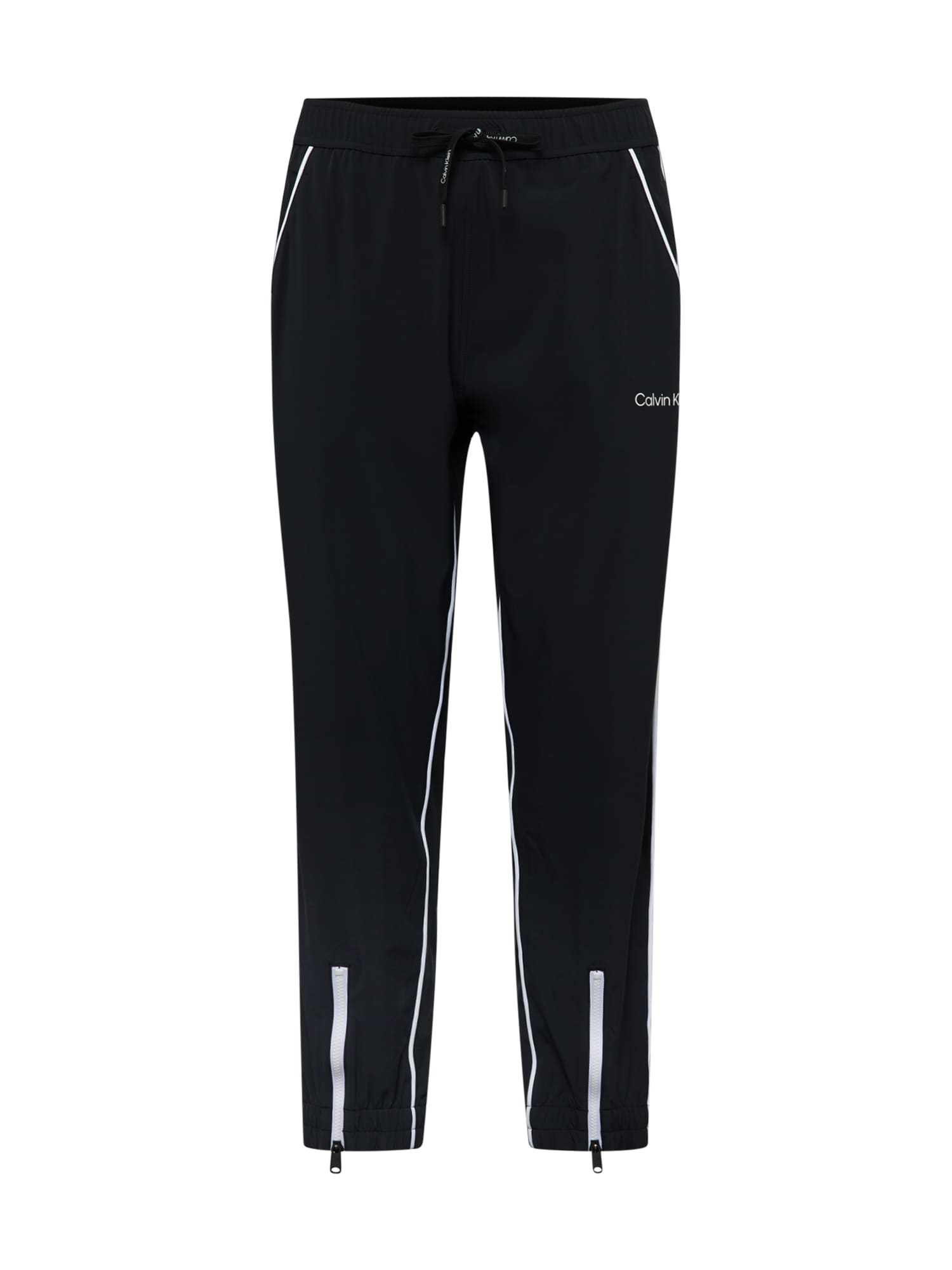 Calvin Klein Sport Športne hlače  črna / bela