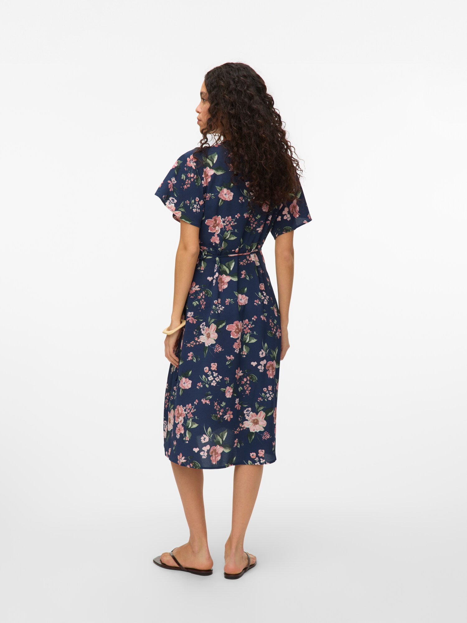 VERO MODA Ruha 'VMSAKI'  tengerészkék / fenyő / fáradt rózsaszín termék 2. képe