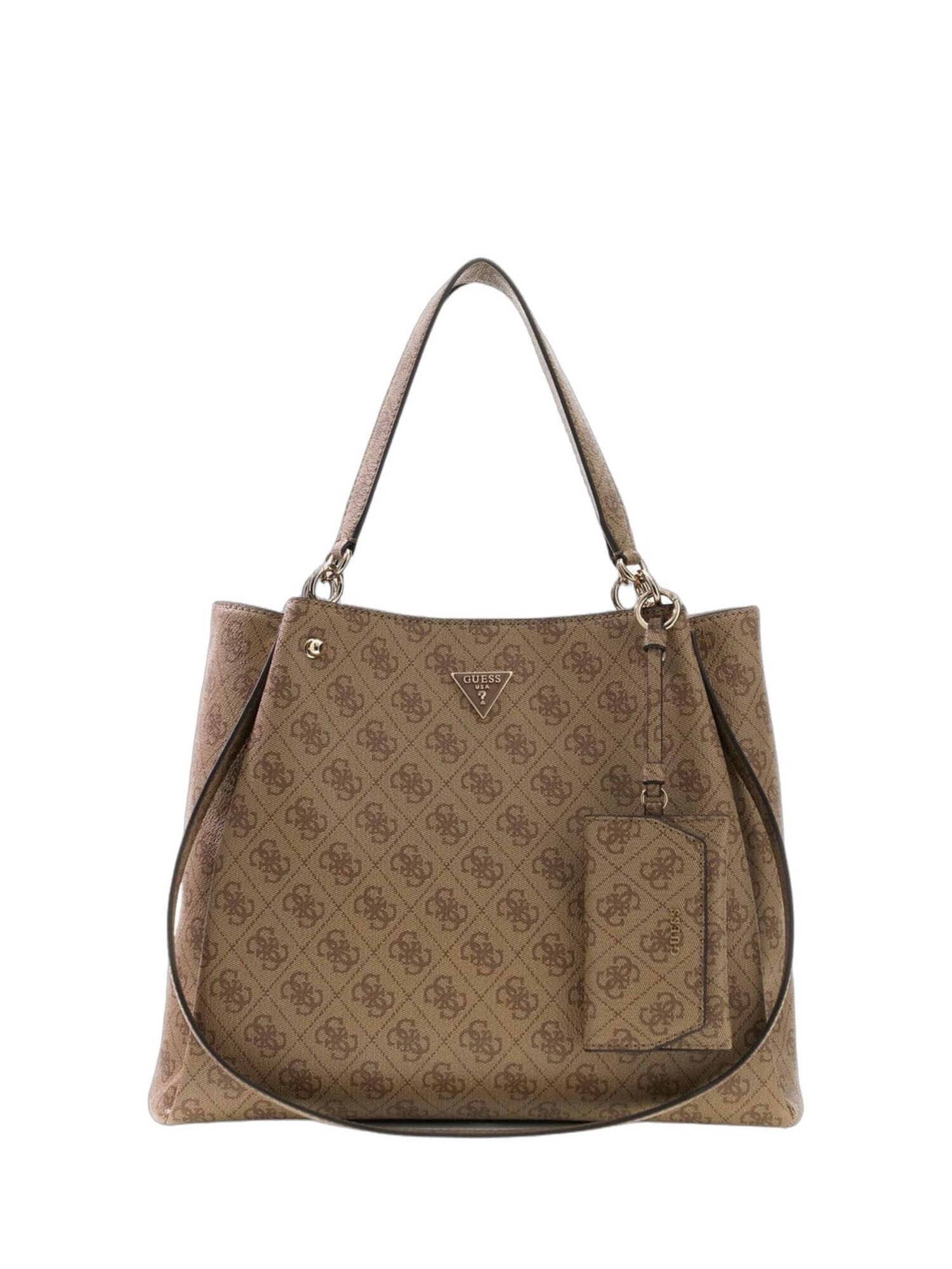 GUESS Shopper 'Guess Cabas Lorella Monogramme Latte Logo'  beige