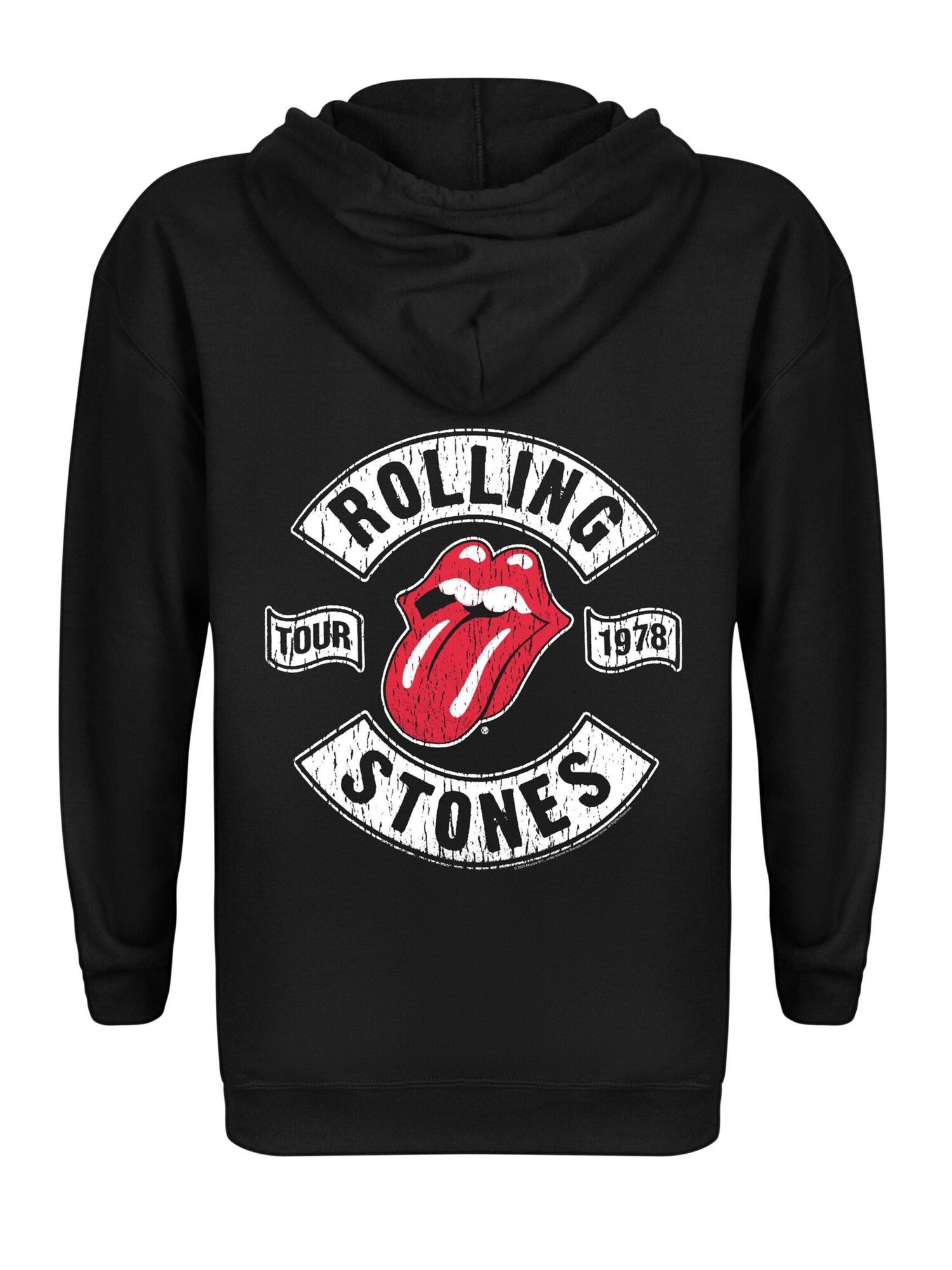 THE ROLLING STONES Sudadera con cremallera 'Tour 1978' negro – imagen 2