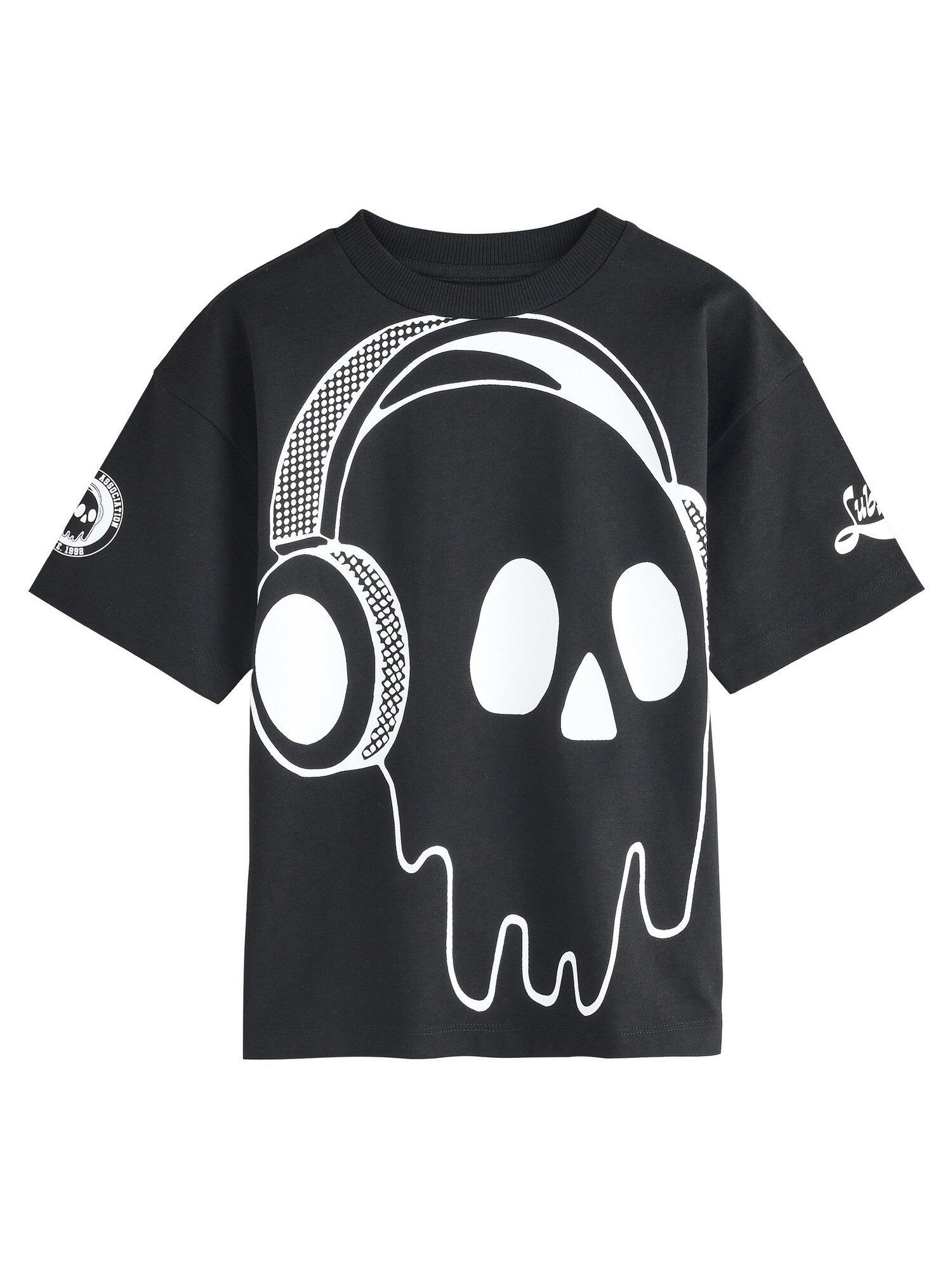 Next Tricou  negru / alb