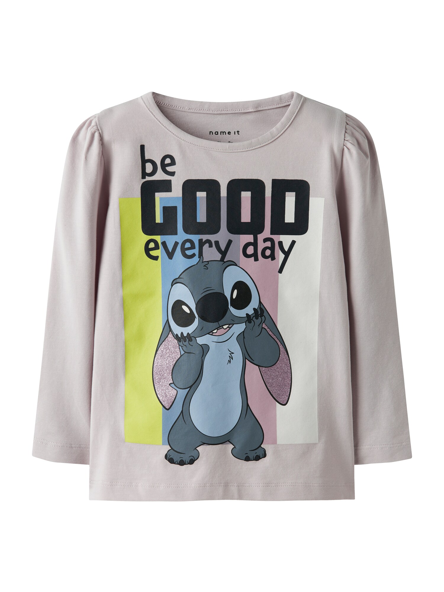 NAME IT Tricou NMFDIANA STITCH  opal / verde kiwi / mauve / negru