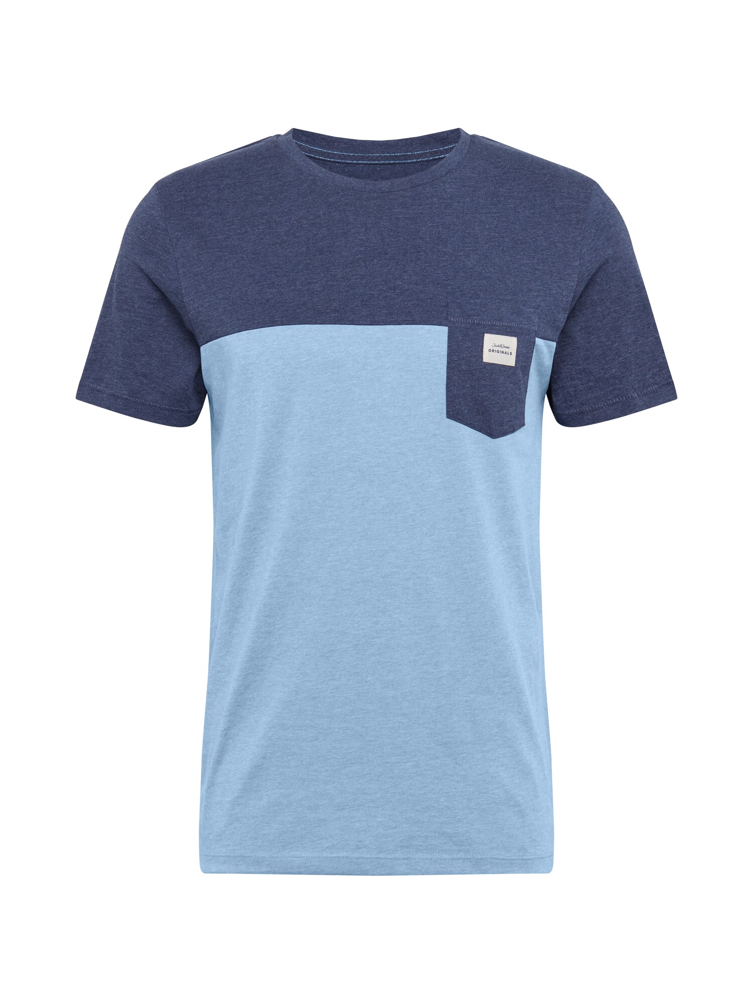 JACK & JONES Marškinėliai  tamsiai mėlyna / šviesiai mėlyna
