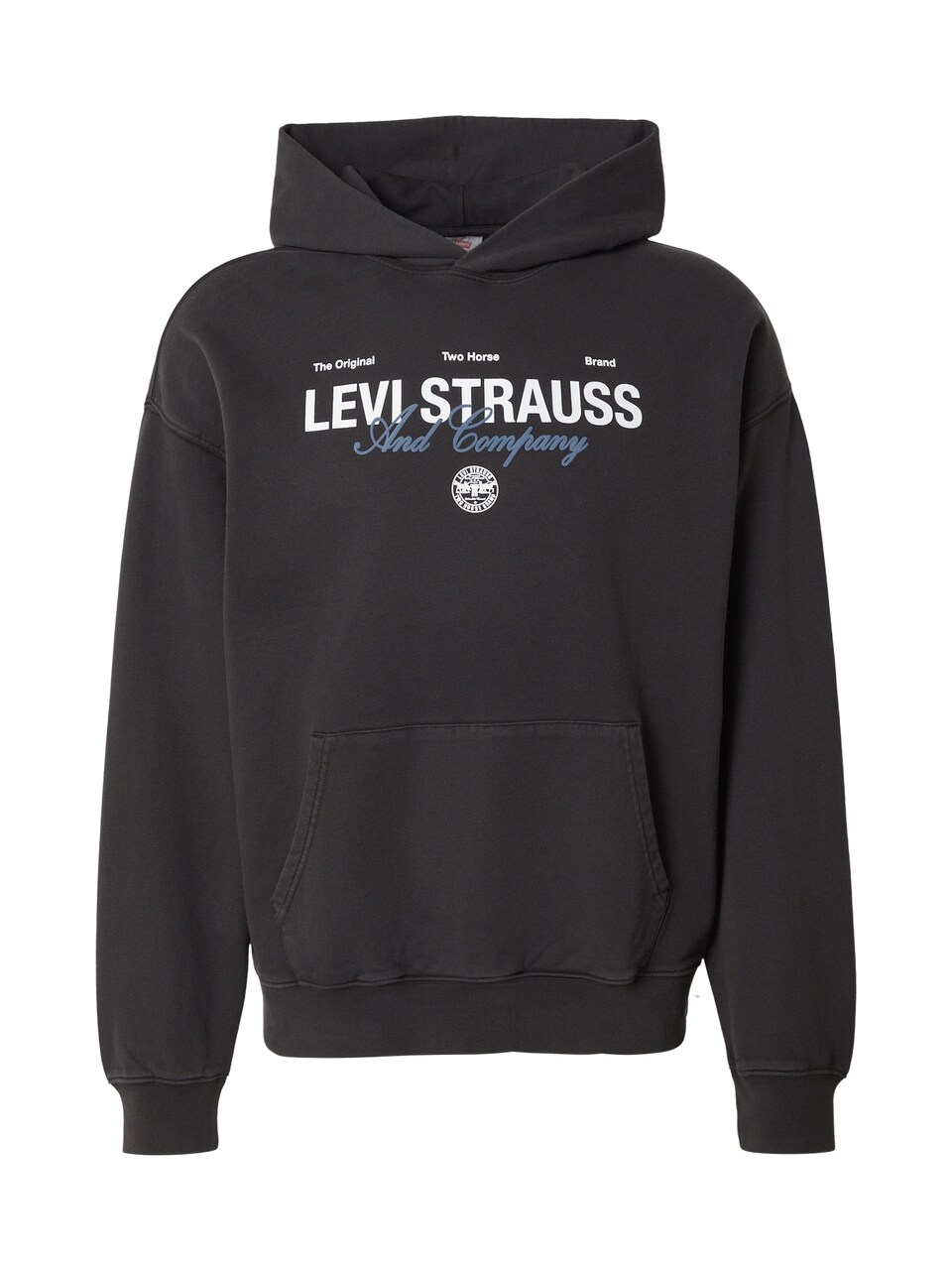 Sweatshirt 'Sunset Graphic Hoodie' safir / svart