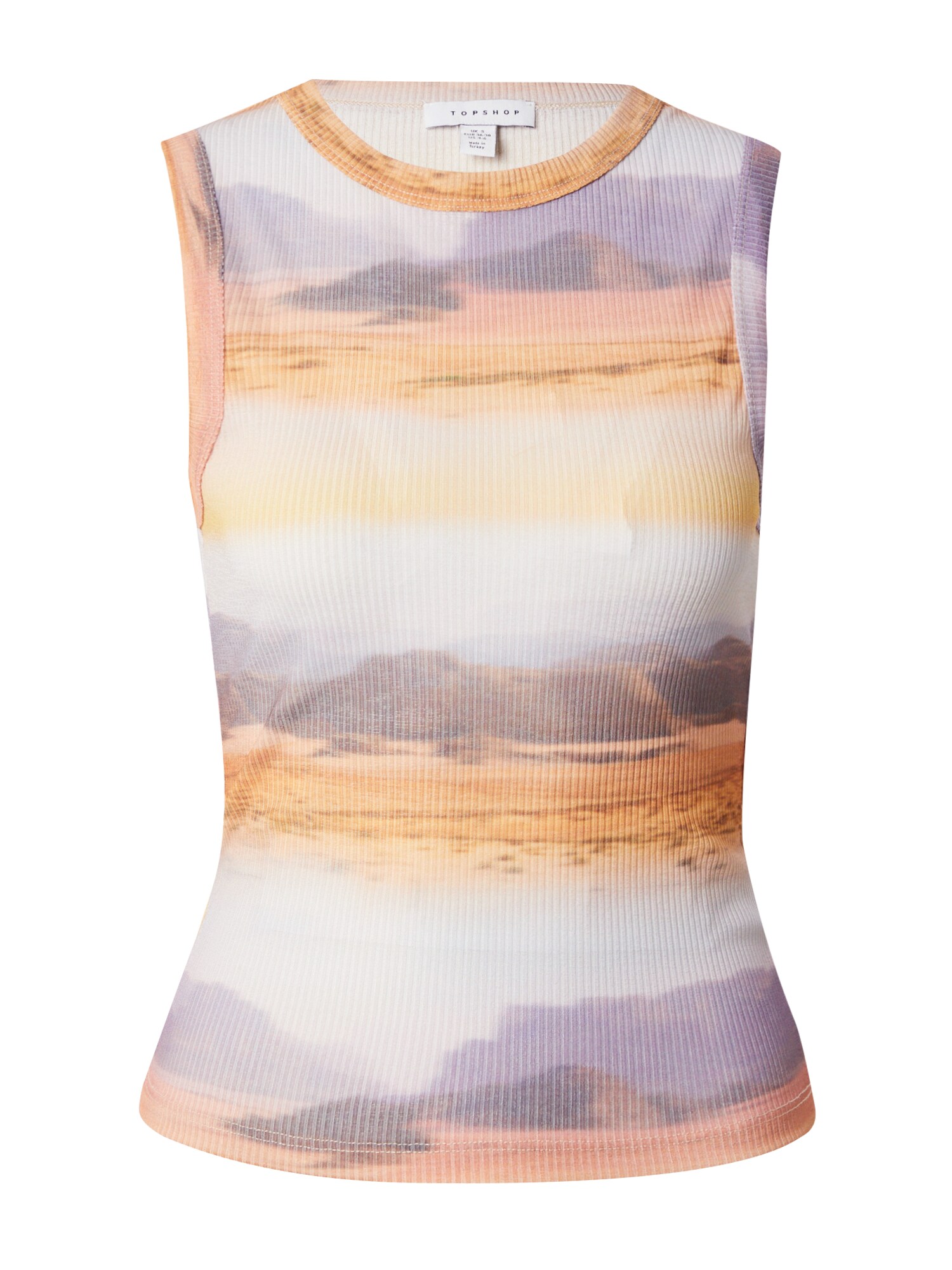TOPSHOP Top  grafit / orgona / pasztellila / narancs akciós termékkép 1