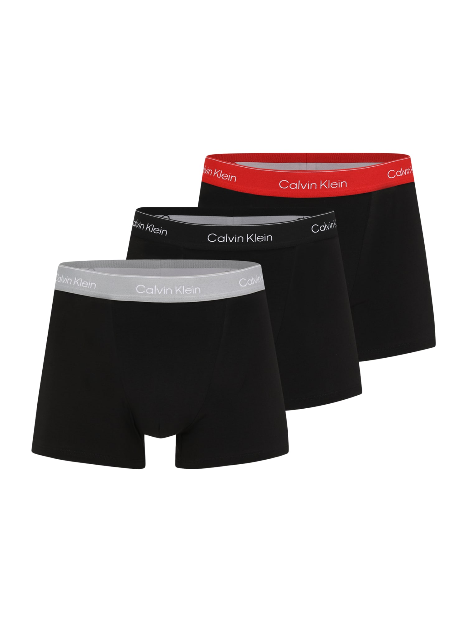 Calvin Klein Underwear Boxeri  gri / roșu / negru / alb