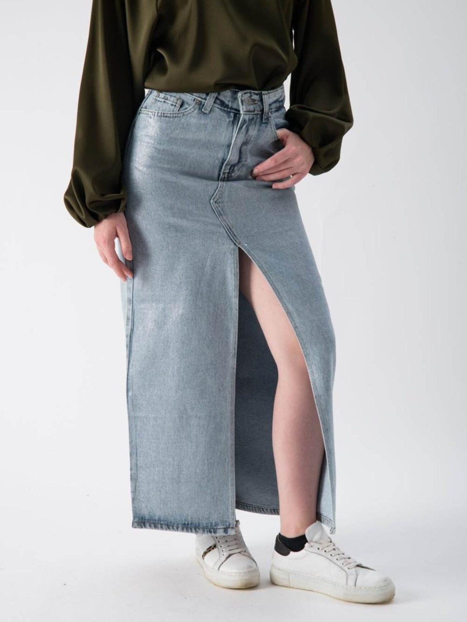 MND Falda  azul denim