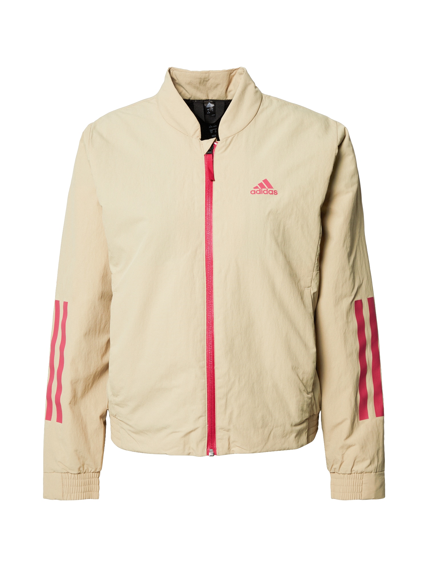 ADIDAS PERFORMANCE Sportinė striukė  kapučino spalva / rožinė