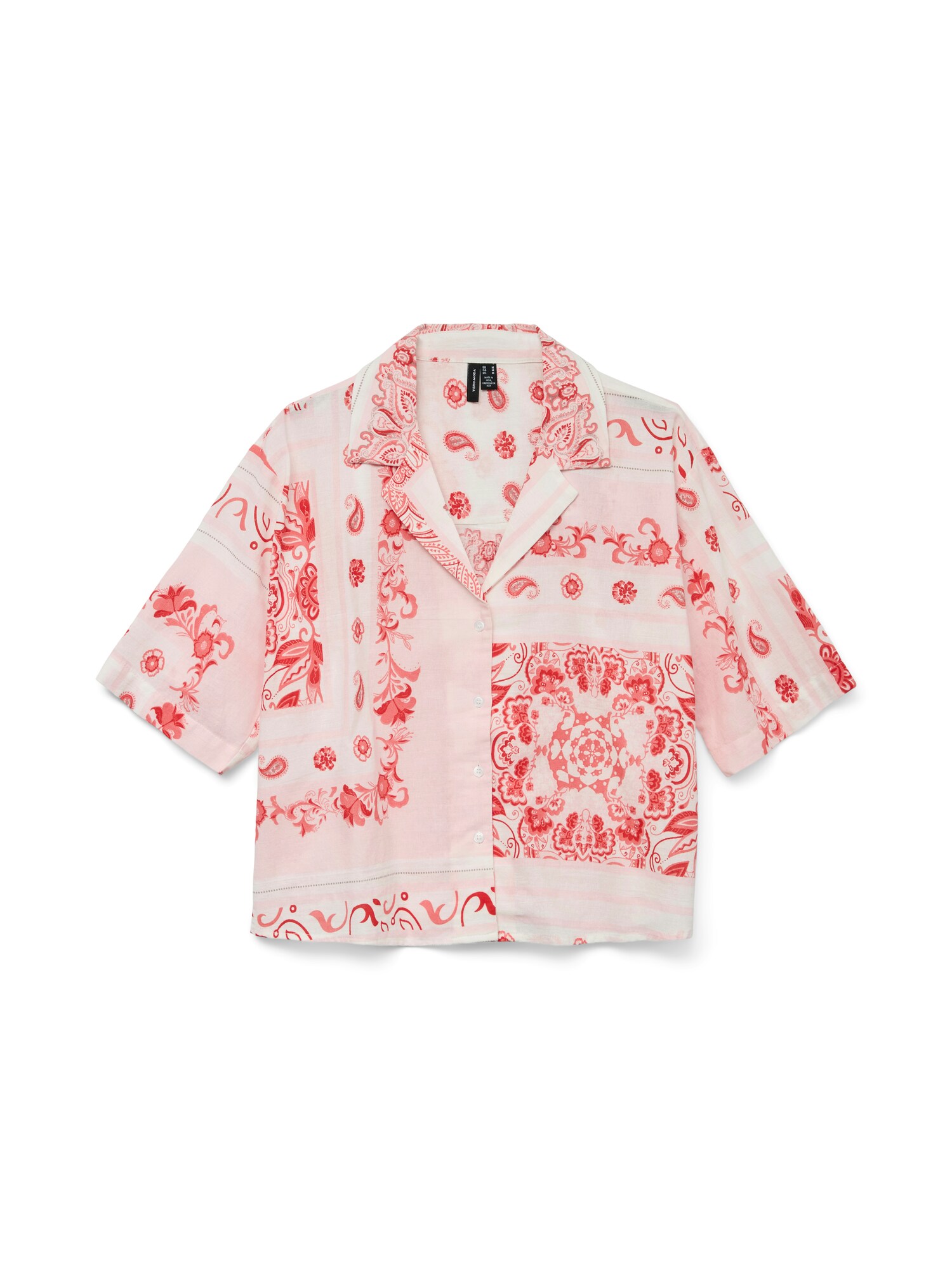 VERO MODA Blúz 'VMMILAN OMIA'  piros / fehér termék 2. képe