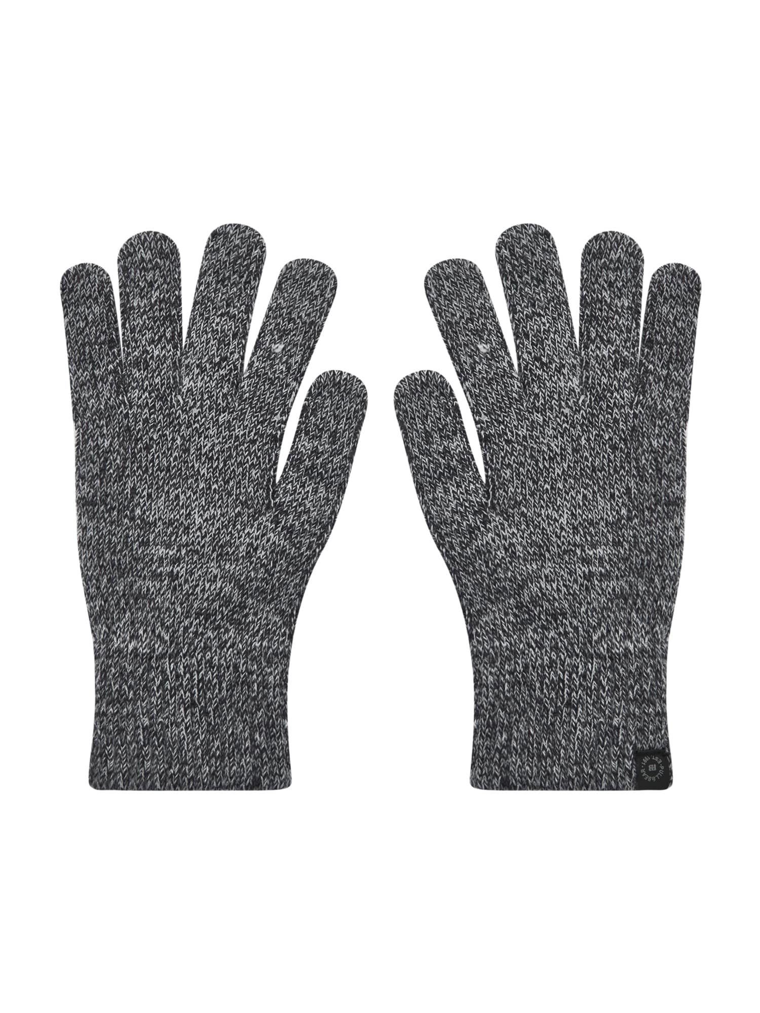 Pull&Bear Ръкавици с пръсти  сиво / черно