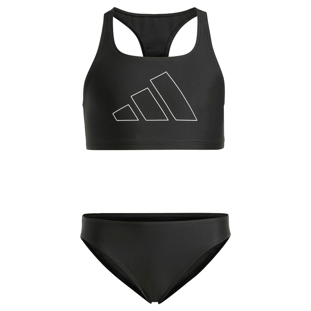 ADIDAS PERFORMANCE Bikini 'Performance Big Bars Bikini' Mädchen Größe 104 schwarz / weiß