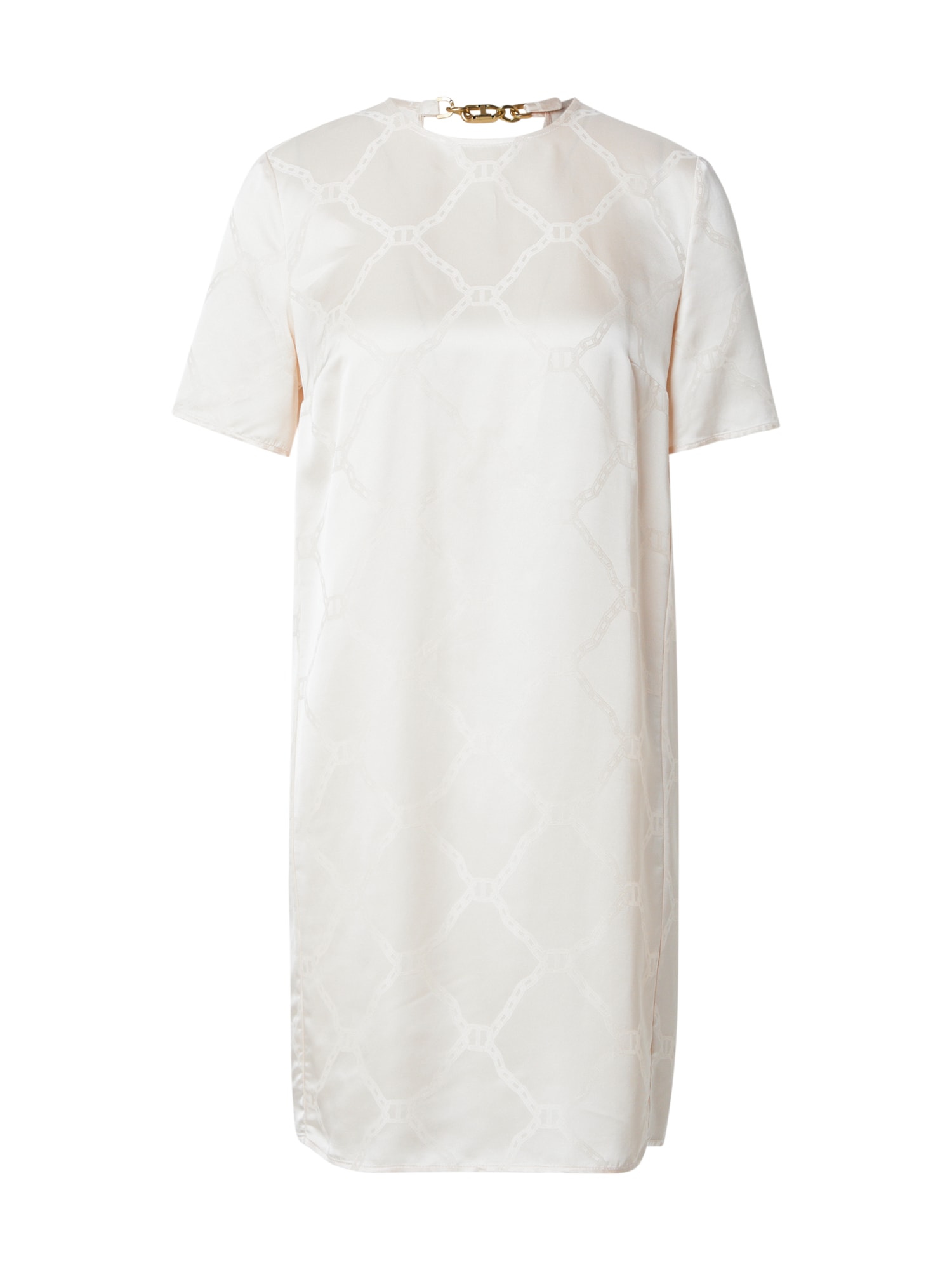 Twinset Rochie de cocktail  bej deschis / alb