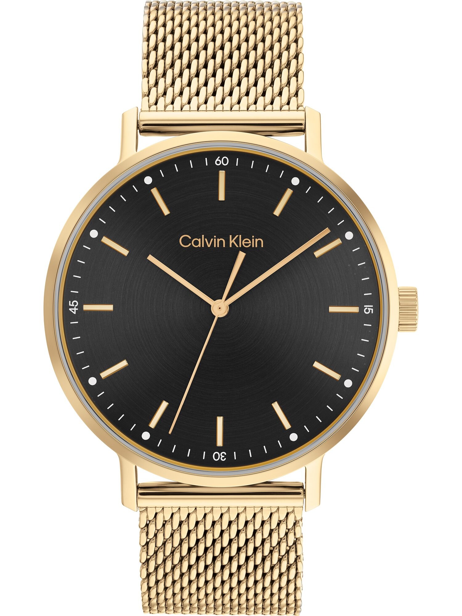 Calvin Klein Analógové hodinky  zlatá / čierna